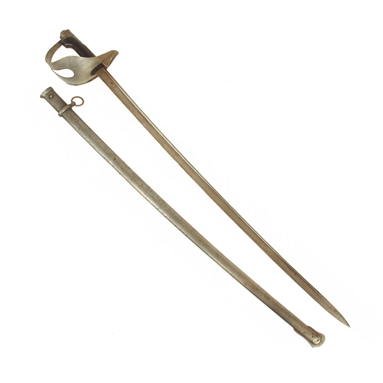 Buy Original Italian Early Modelo 1871 Cavalry Saber with Scabbard by Solingen Based German Maker Alexander Coppel | Original Firearms Antique For Sale