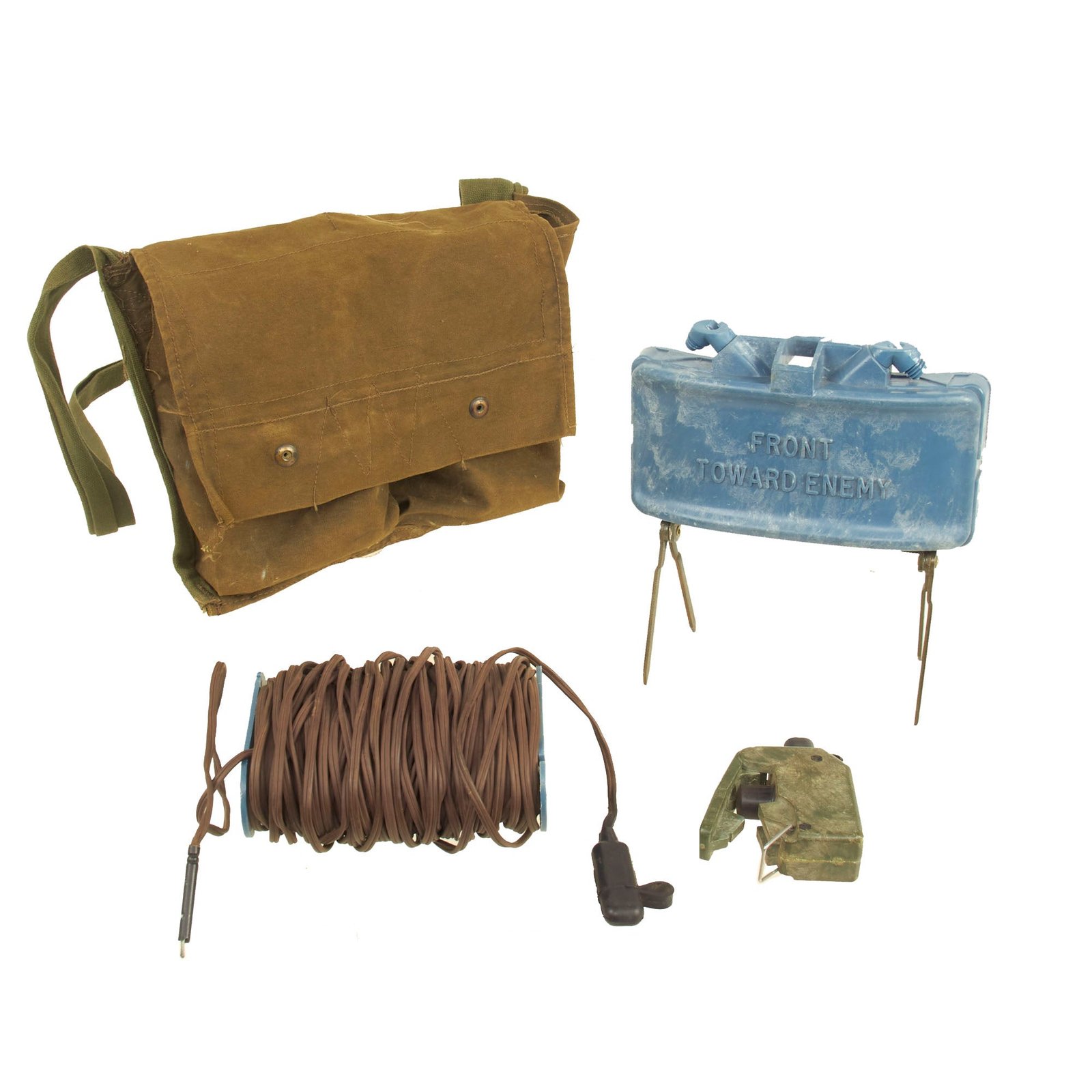 Buy Original U.S. Vietnam War M68 Claymore Mine Training Kit with Canvas Carry Bag - Inert | Original Firearms Antique For Sale