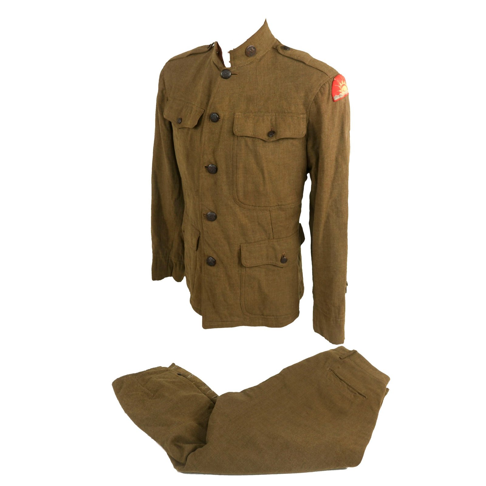 Buy Original U.S. WWI 41st “Sunsetters” Division, Army National Guard M1912 Winter Field Uniform Set | Original Firearms Antique For Sale