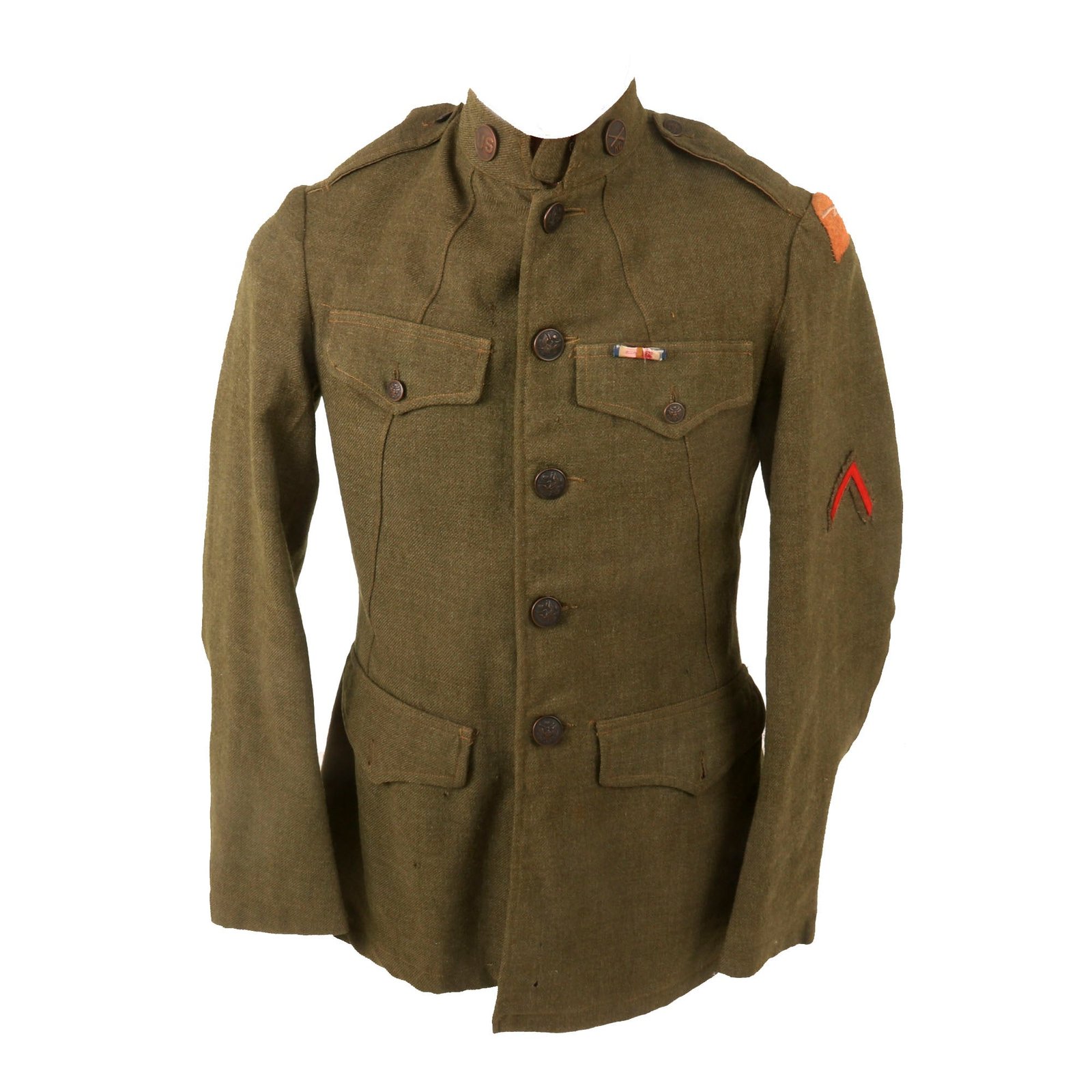 Buy Original U.S. WWI Army 78th Division M1918 “Pershing” Uniform Jacket - Field Artillery Headquarters | Original Firearms Antique For Sale