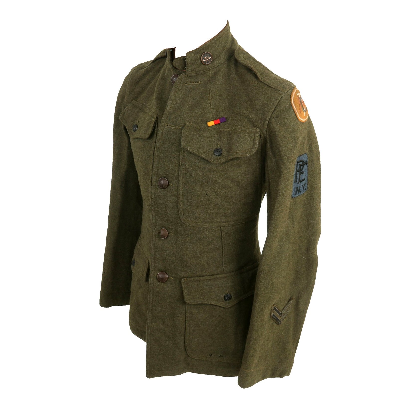 Buy Original U.S. WWI Rare Double-Patched Motor Transport Corps & New York Port of Embarkation Enlisted Man’s Uniform Jacket & Breeches | Original Firearms Antique For Sale