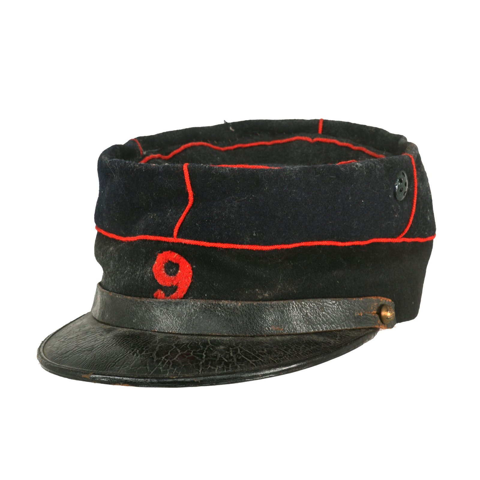 Buy Original French WWI M-1874 Artillery Enlisted Man’s Kepi - 9th Artillery Regiment | Original Firearms Antique For Sale