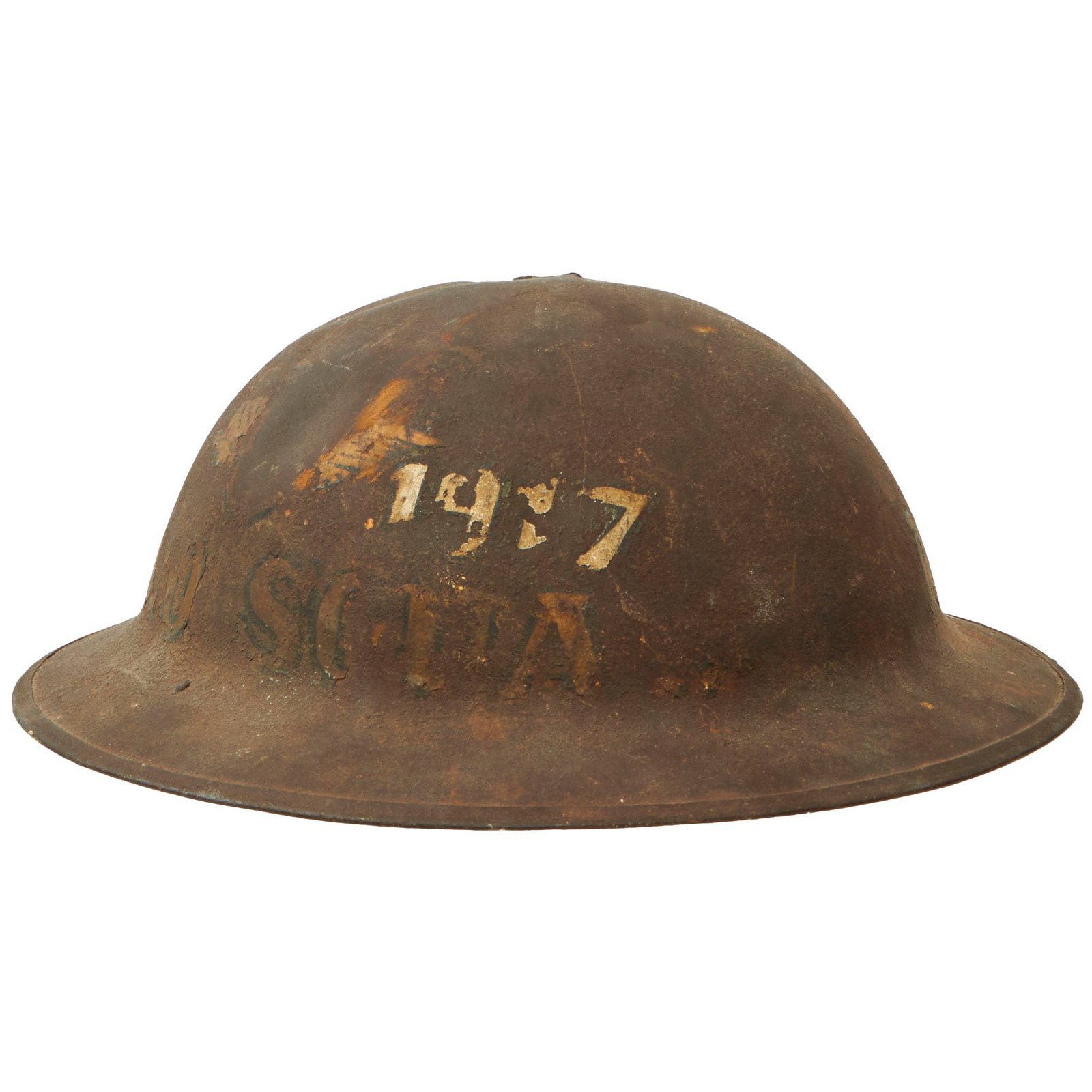 Buy Original U.S. WWI Aero Squadron Painted M1917 Doughboy Helmet Shell | Original Firearms Antique For Sale