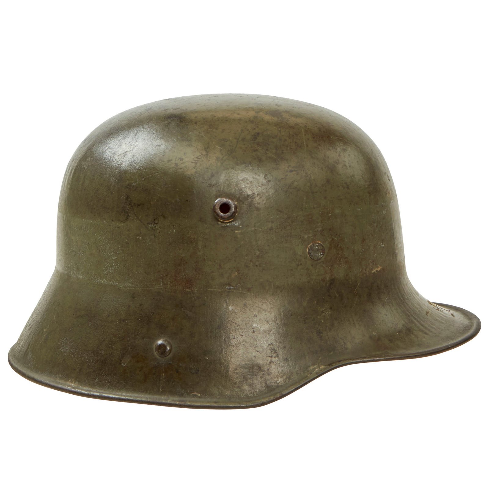 Buy Original Imperial German WWI M16 Stahlhelm Helmet with Partial Liner - Rare Maker W66 | Original Firearms Antique For Sale