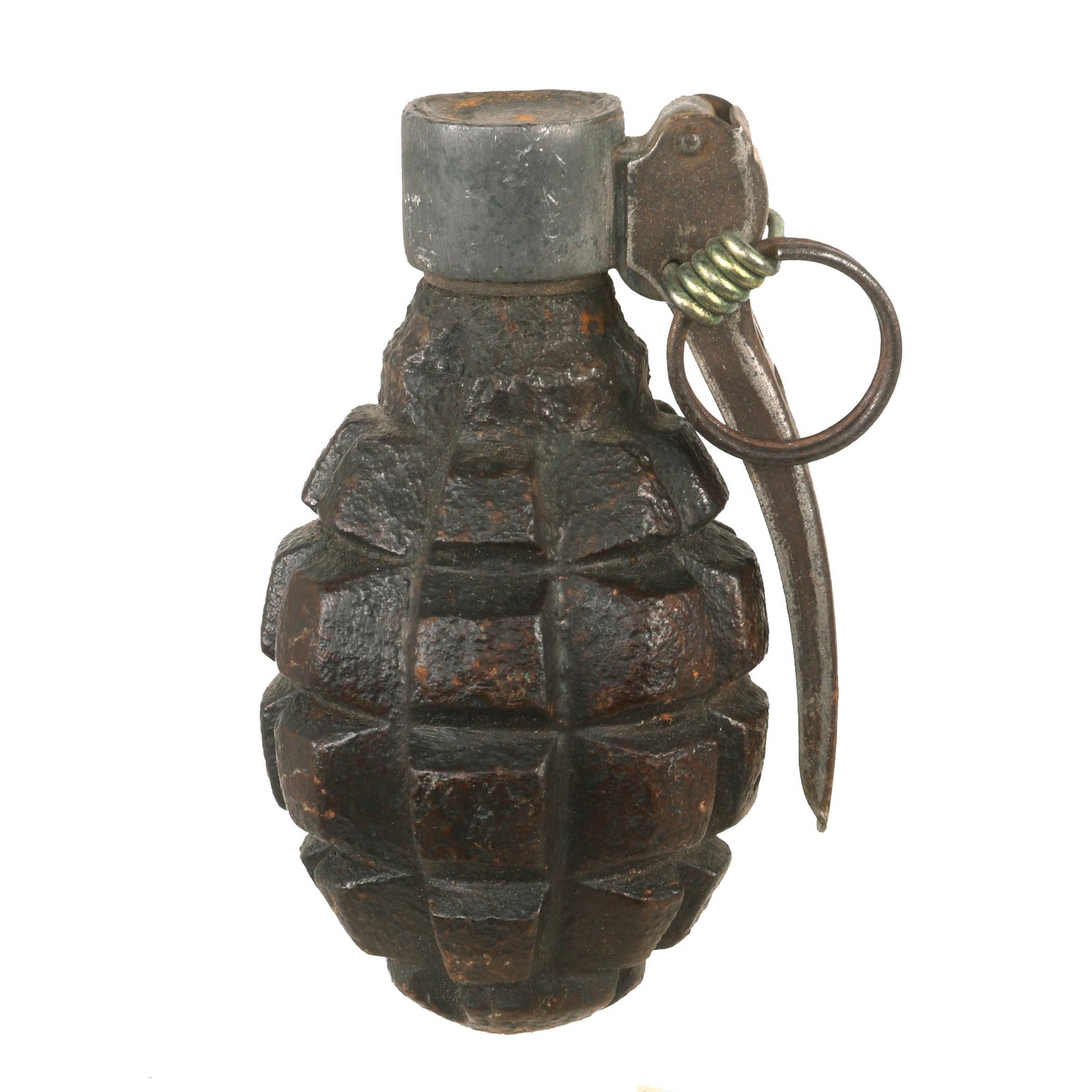 Buy Original French WWII F1 Hand Grenade with Mle 1935 Fuze - Inert | Original Firearms Antique For Sale