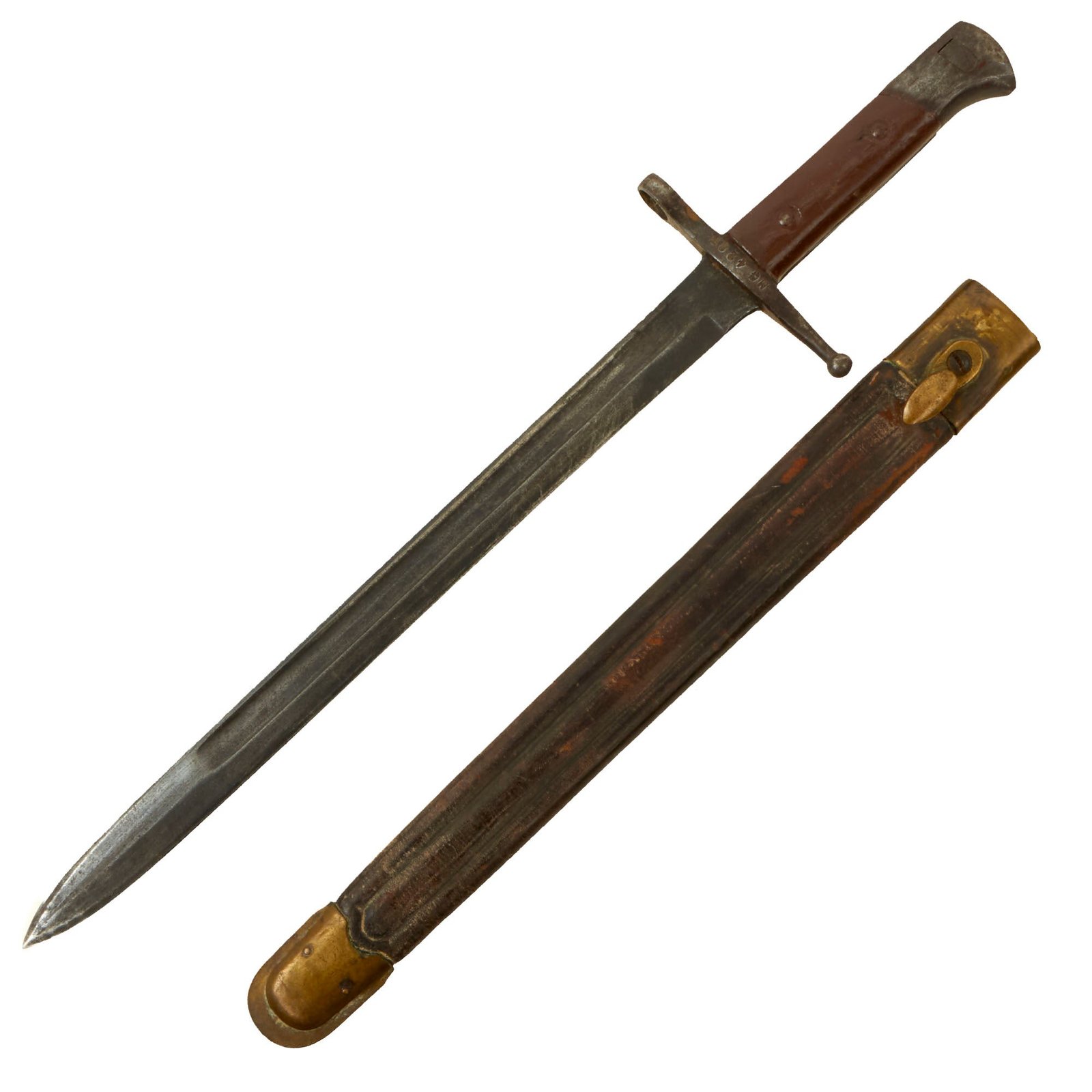 Buy Original Italian WWI M1891 Carcano Rifle Bayonet with Scabbard Dated 1917 | Original Firearms Antique For Sale