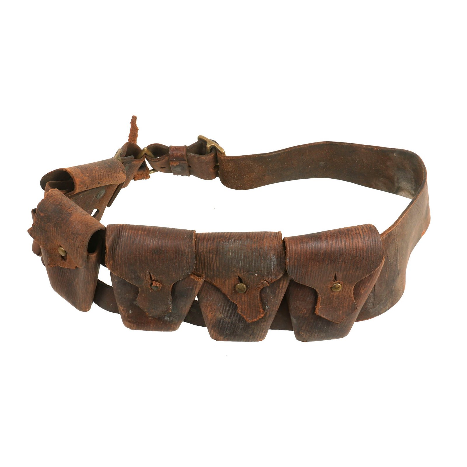 Buy Original Australian WWI P-1903 Five Pocket Leather Cavalry Bandolier Marked For 2nd Australian Field Artillery Brigade Use | Original Firearms Antique For Sale