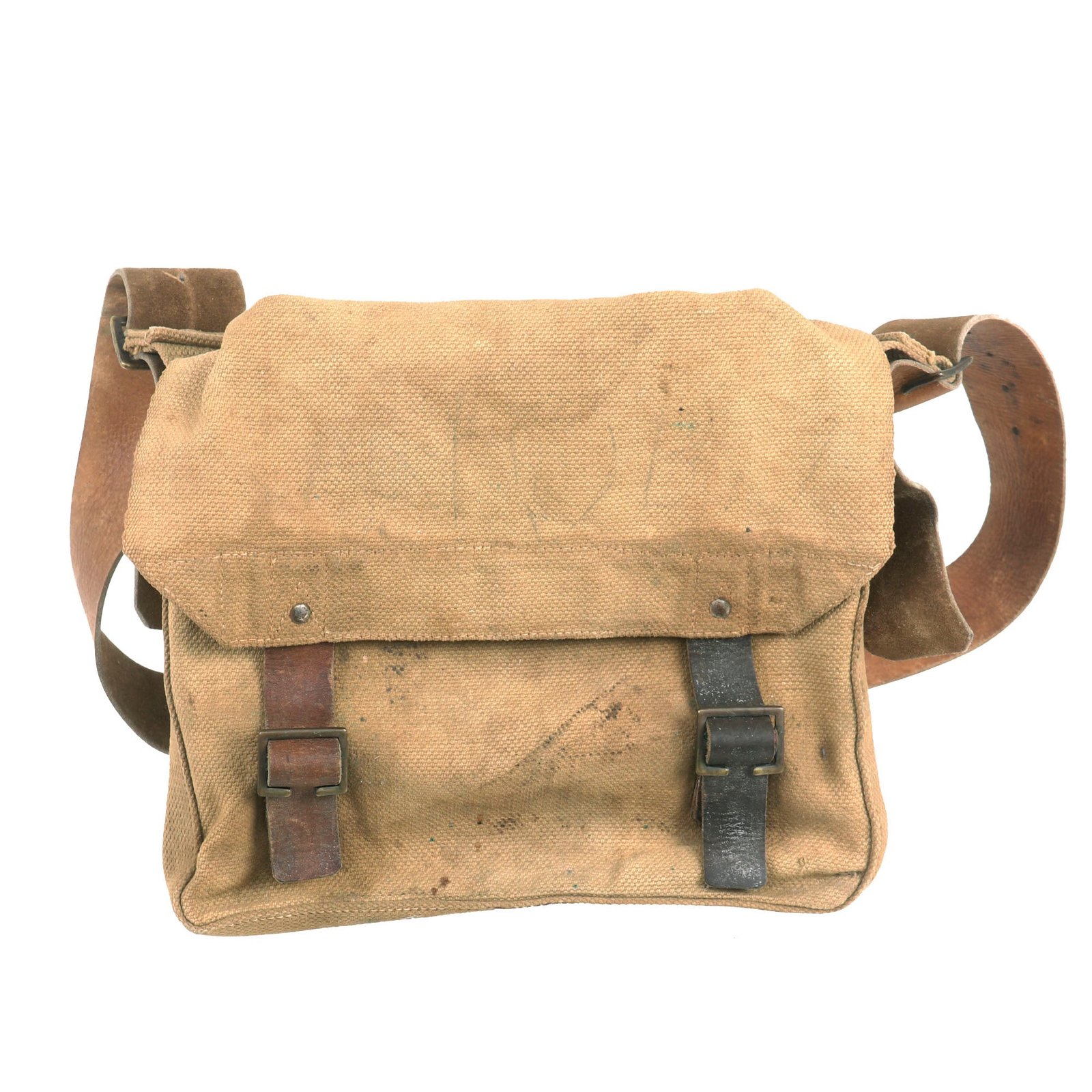 Buy Original Australian WWI Pattern 1915 Haversack With Leather Shoulder Strap | Original Firearms Antique For Sale