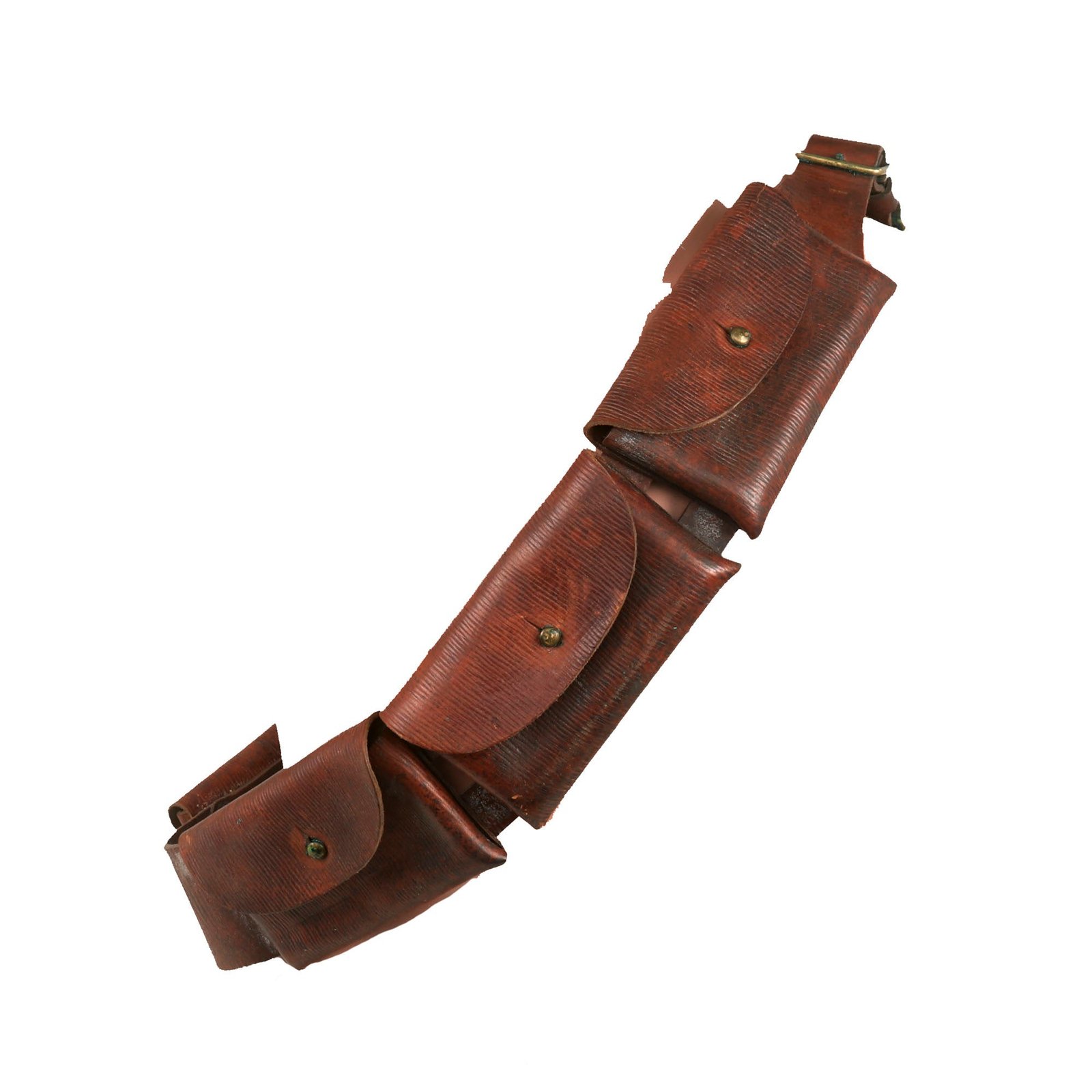 Buy Original Australian WWI Rare Pattern 1903 Hotchkiss Machine Gun Ammunition Leather Bandolier - Dated 1917 | Original Firearms Antique For Sale