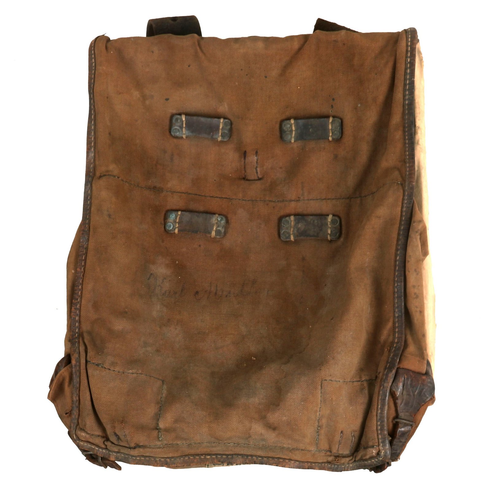 Buy Original Rare Imperial German WWI Named Model 07/13 Tornister Backpack Marked to Queen Augusta Garde Grenadiers | Original Firearms Antique For Sale
