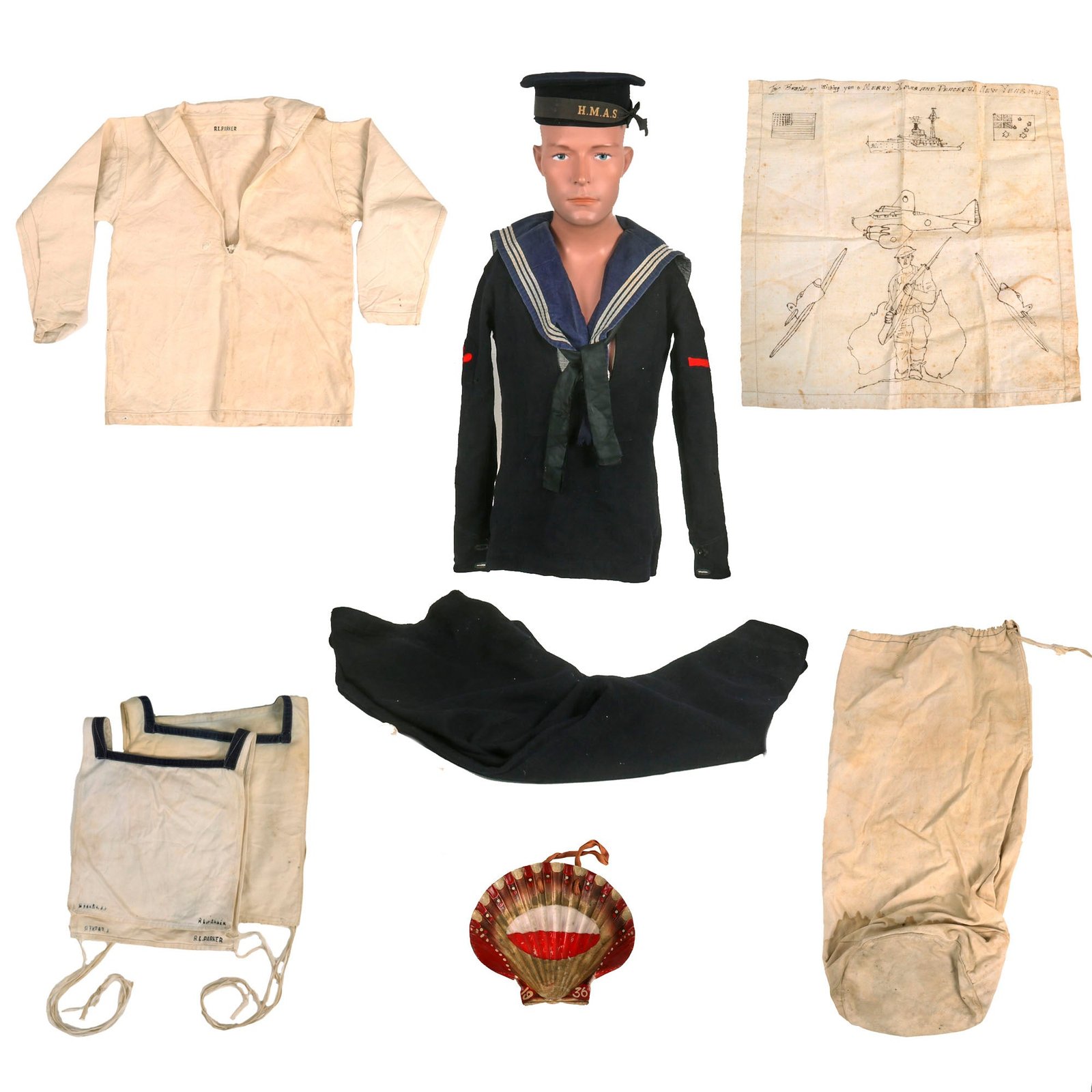 Buy Original Australia WWII Royal Australian Navy (RAN) Complete Uniform Set | Original Firearms Antique For Sale