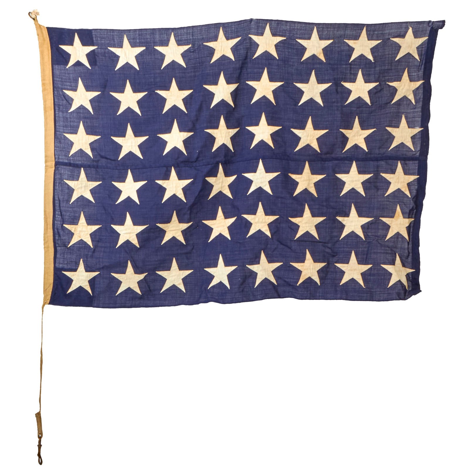 Buy Original U.S. WWI Jack of the United States 48” x 35” Naval Ensign With Diver Down Alpha Flag - Union Jack Maritime Flag dated 1917 | Original Firearms Antique For Sale