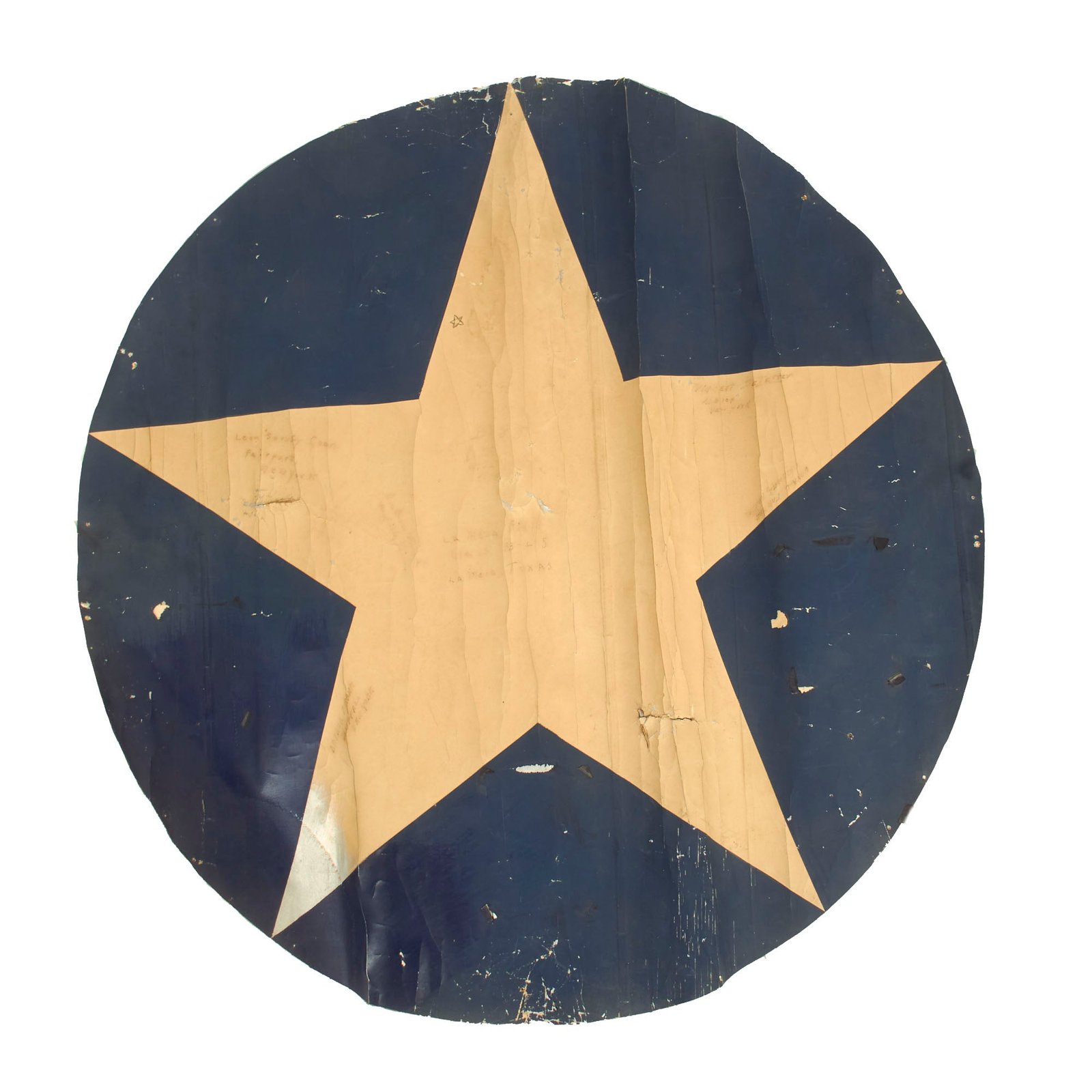 Buy Original U.S. WWII Waco CG-4 Glider 1943 Type Signed National Insignia Roundel - 26” x 26” | Original Firearms Antique For Sale