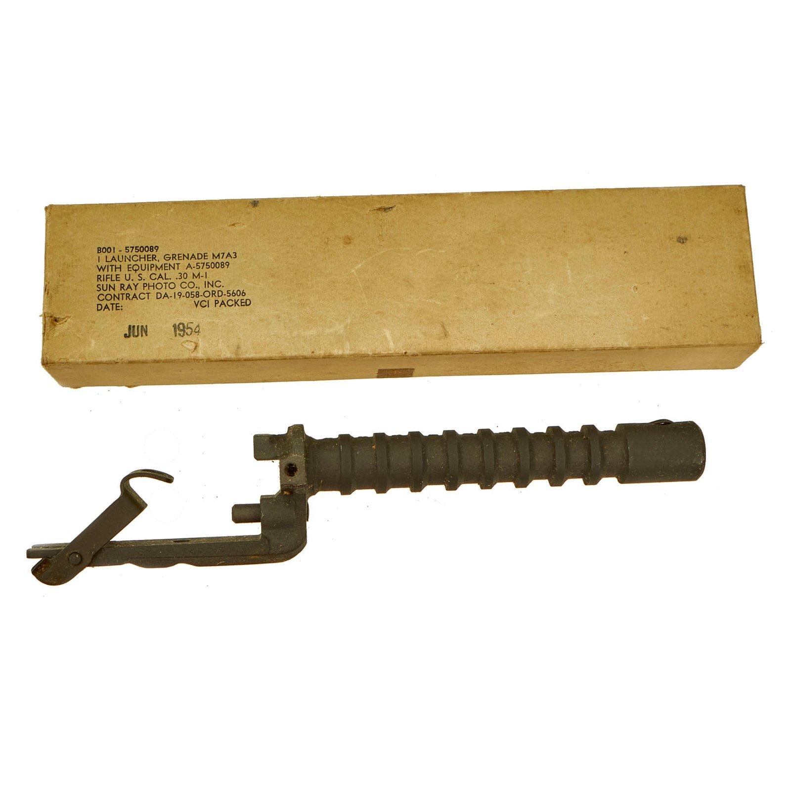 Buy Original U.S. Korean War Era Unissued M7A3 M1 Garand Grenade Launcher With Rare Original Box | Original Firearms Antique For Sale