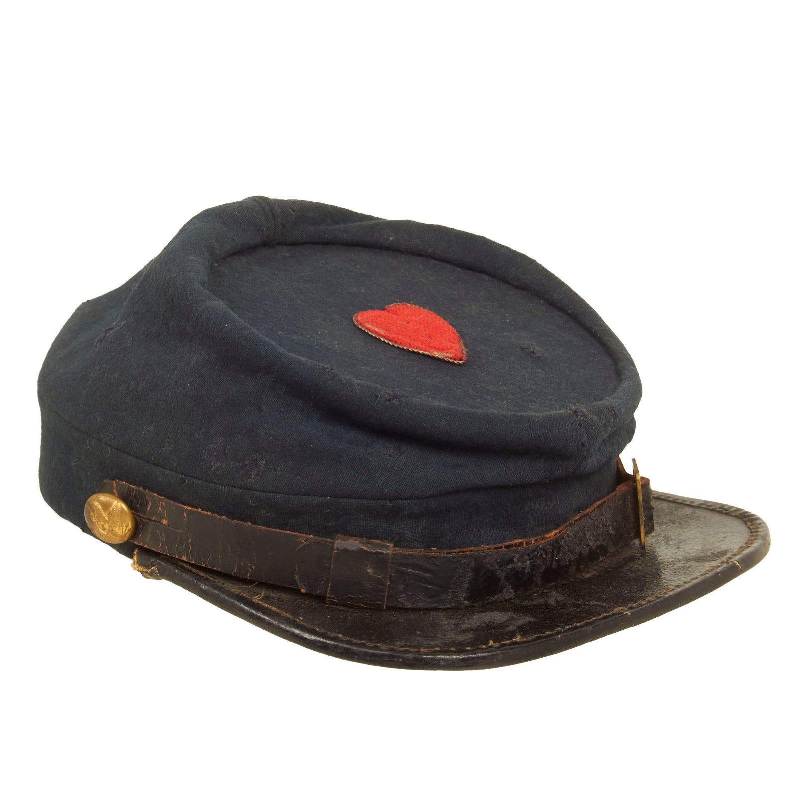 Buy Original U.S. Civil War Chasseur Style Pattern Kepi With XXIV 24th Corps Patch | Original Firearms Antique For Sale