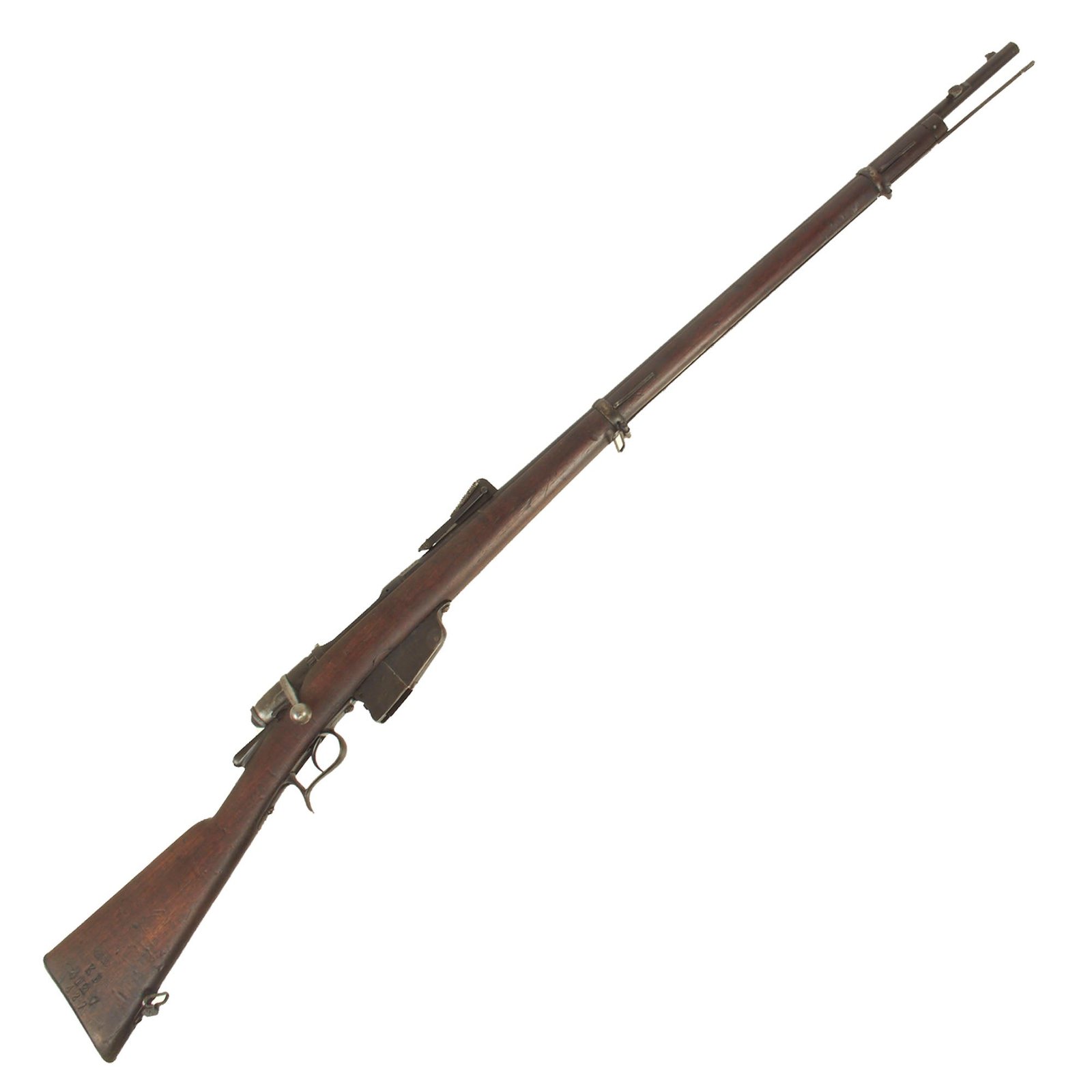 Buy Original Italian Vetterli M1870/87/15 Infantry Rifle Serial KF 427 made in Terni Converted to 6.5mm - Dated 1886 | Original Firearms Antique For Sale
