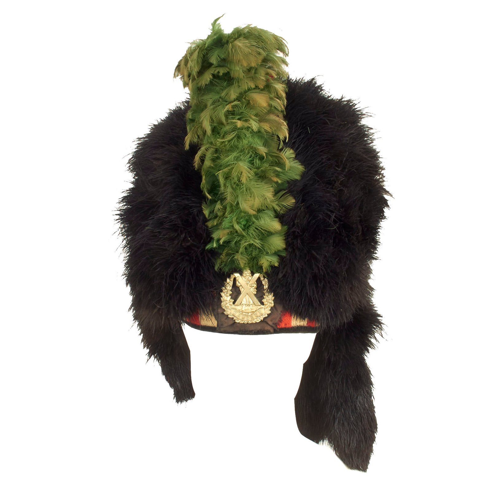 Buy Original British WWI Era 79th (The Queen's Own Cameron Highlanders) Scottish Feather Bonnet | Original Firearms Antique For Sale