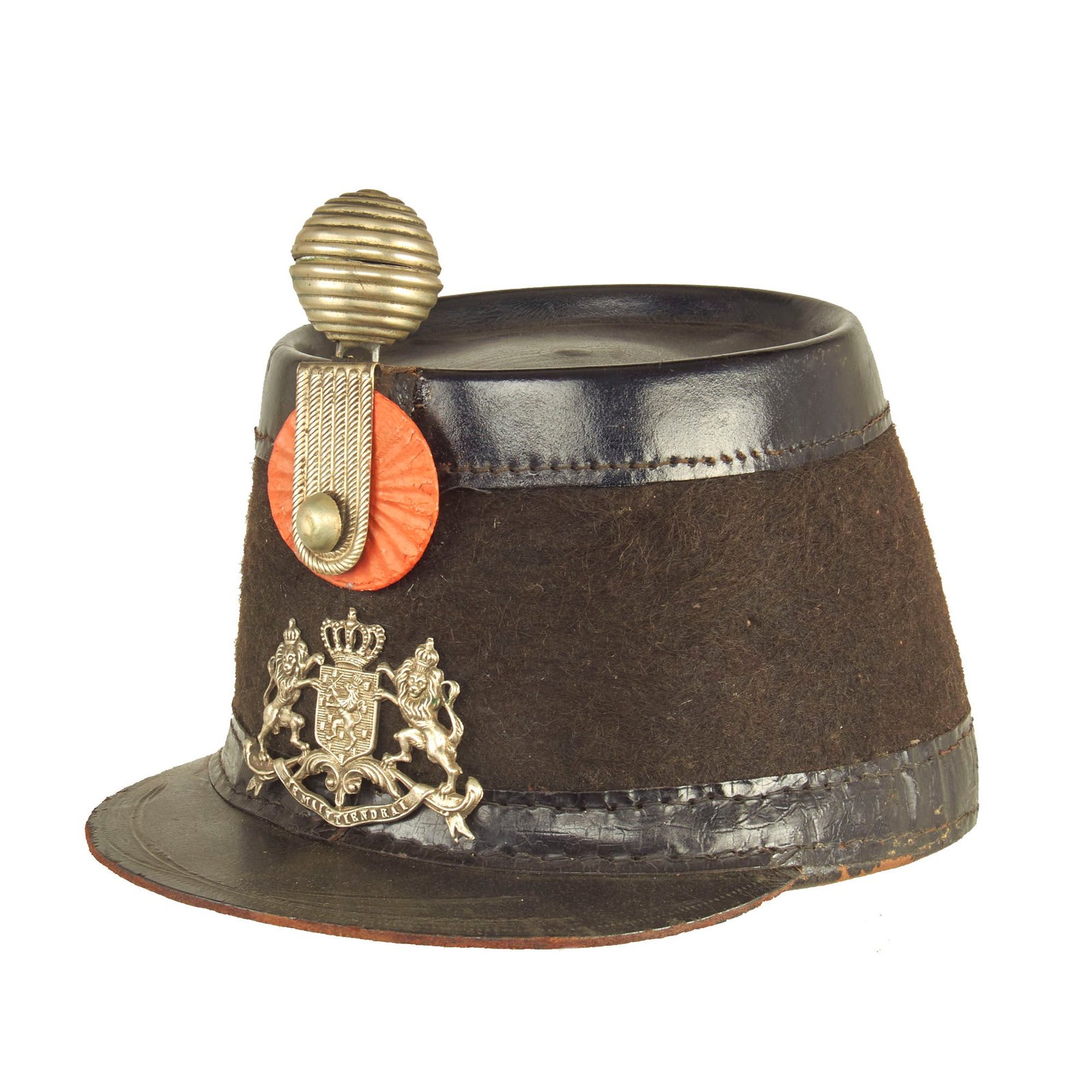 Buy Original Netherlands Pre WWI Royal Netherlands Army Shako | Original Firearms Antique For Sale