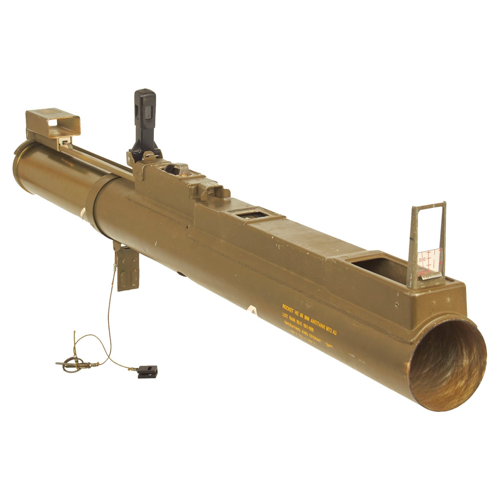 Buy Original U.S. Invasion of Grenada Era Inert M72A3 Light Anti-Armor Weapon “LAW” Tube | Original Firearms Antique For Sale