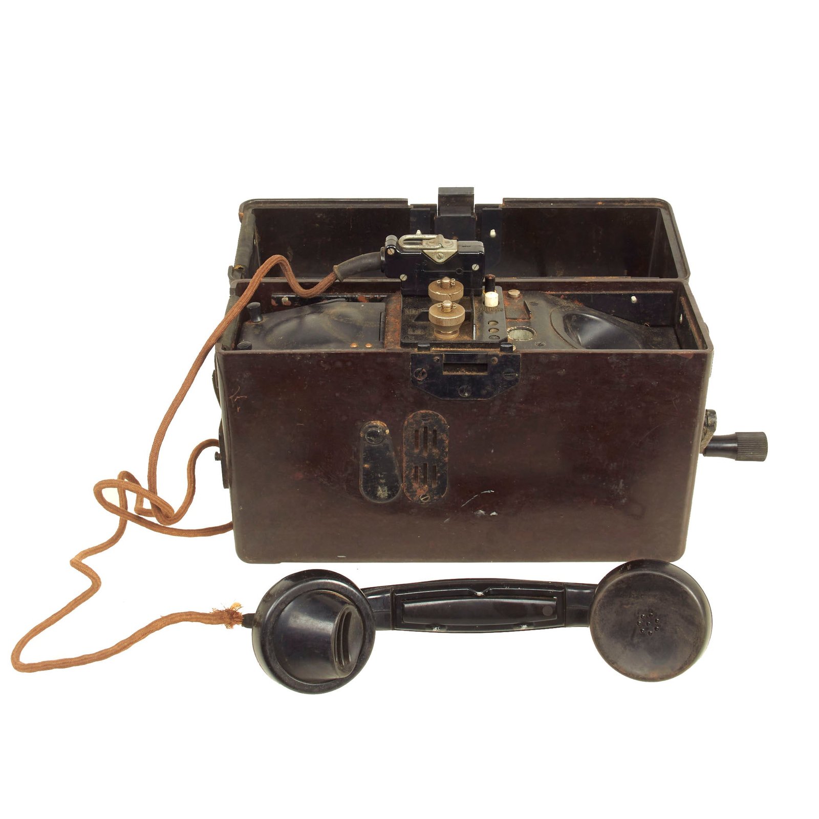 Buy Original German WWII Model FF33 Wehrmacht 1942 Dated Field Telephone - Feldfernsprecher 33 | Original Firearms Antique For Sale