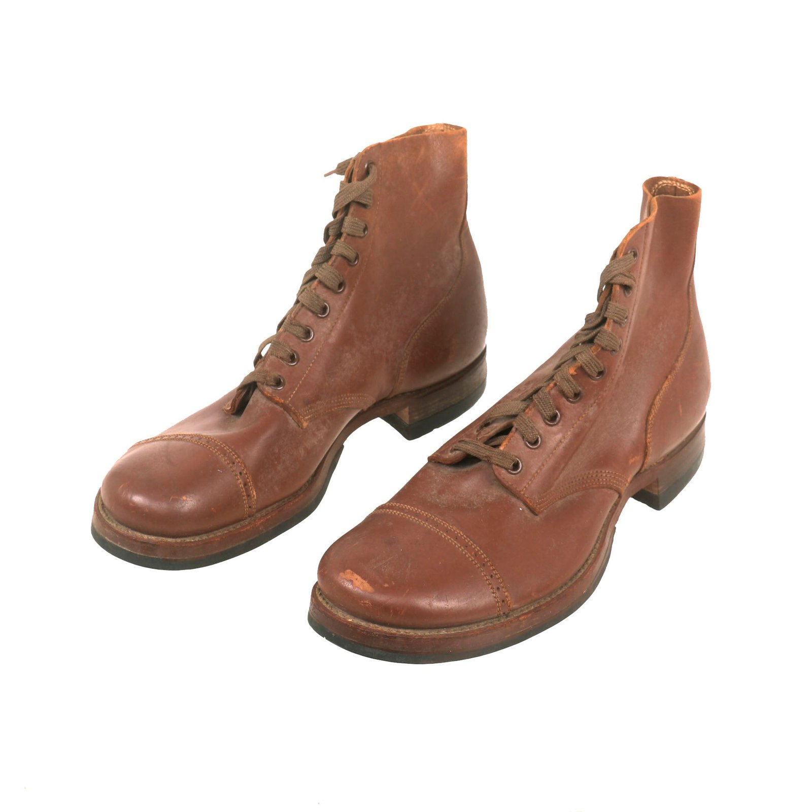 Buy Original U.S. WWII Model 1939 American Service Shoe Low Boot Dated 1942 - Size 9D | Original Firearms Antique For Sale