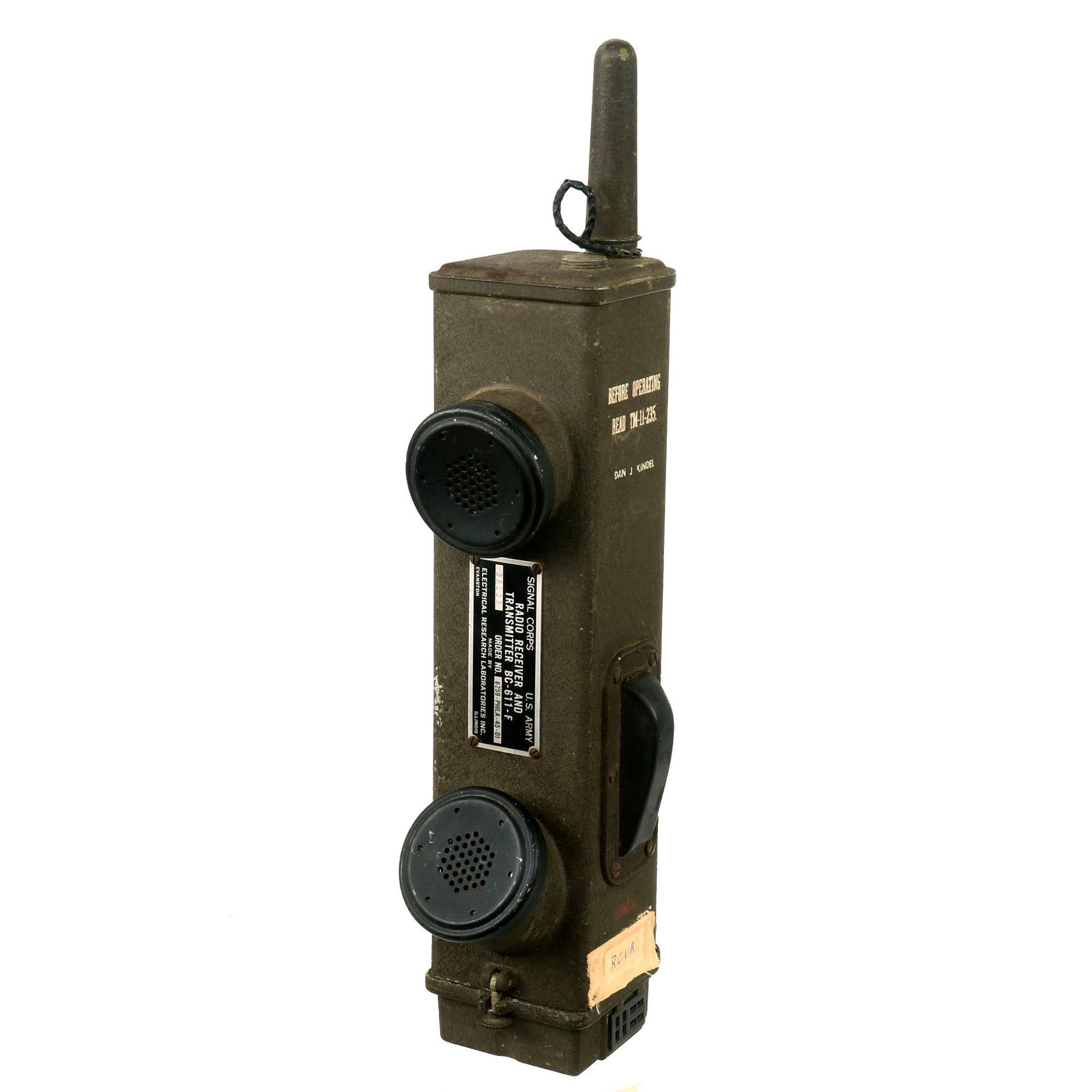 Buy Original U.S. WWII Handie Talkie SCR-536 Radio Transceiver BC-611 -F | Original Firearms Antique For Sale
