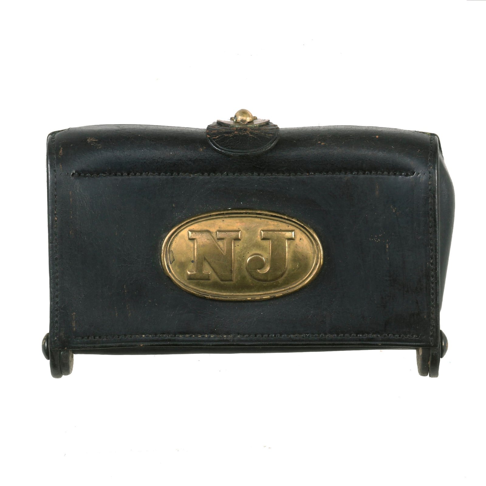 Buy Original U.S. Indian Wars M1874 .45/70 McKeever Cartridge Box with New Jersey Plate & Maker’s Plates - Springfield Trapdoor Rifle | Original Firearms Antique For Sale