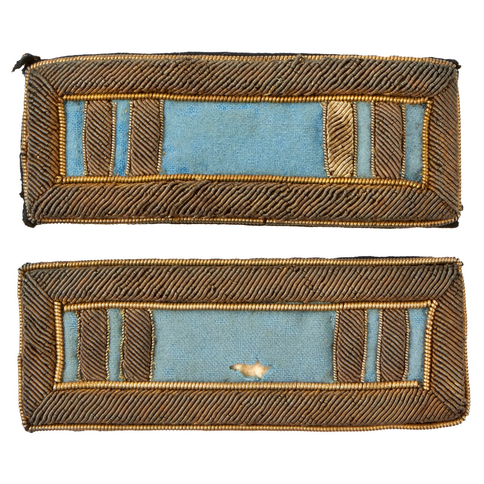 Buy Original U.S. Civil War Pair of Federal Infantry Captain Bullion Shoulder Boards | Original Firearms Antique For Sale