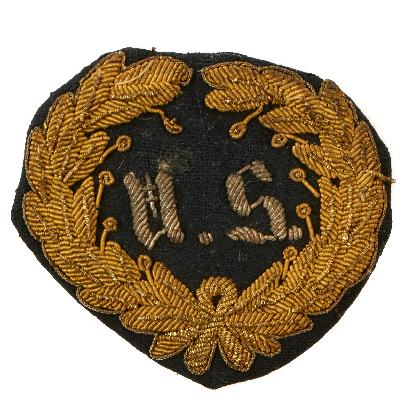 Buy Original U.S. Mexican American War Era Rare U.S. Officer’s Bullion Wreathed U.S. Cap/Hat Insignia | Original Firearms Antique For Sale
