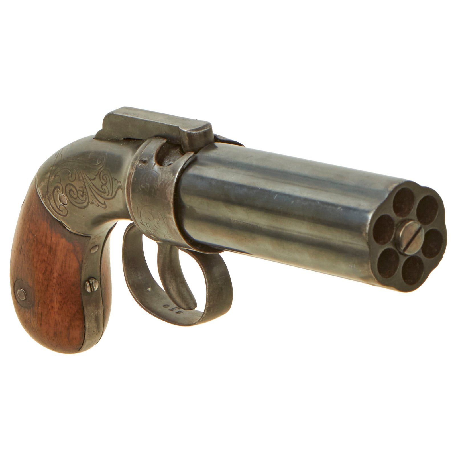 Buy Original U.S. Allen, Thurber & Co. 1845 Patent .31cal Percussion Pepperbox Revolver - Matching Serial 230 | Original Firearms Antique For Sale