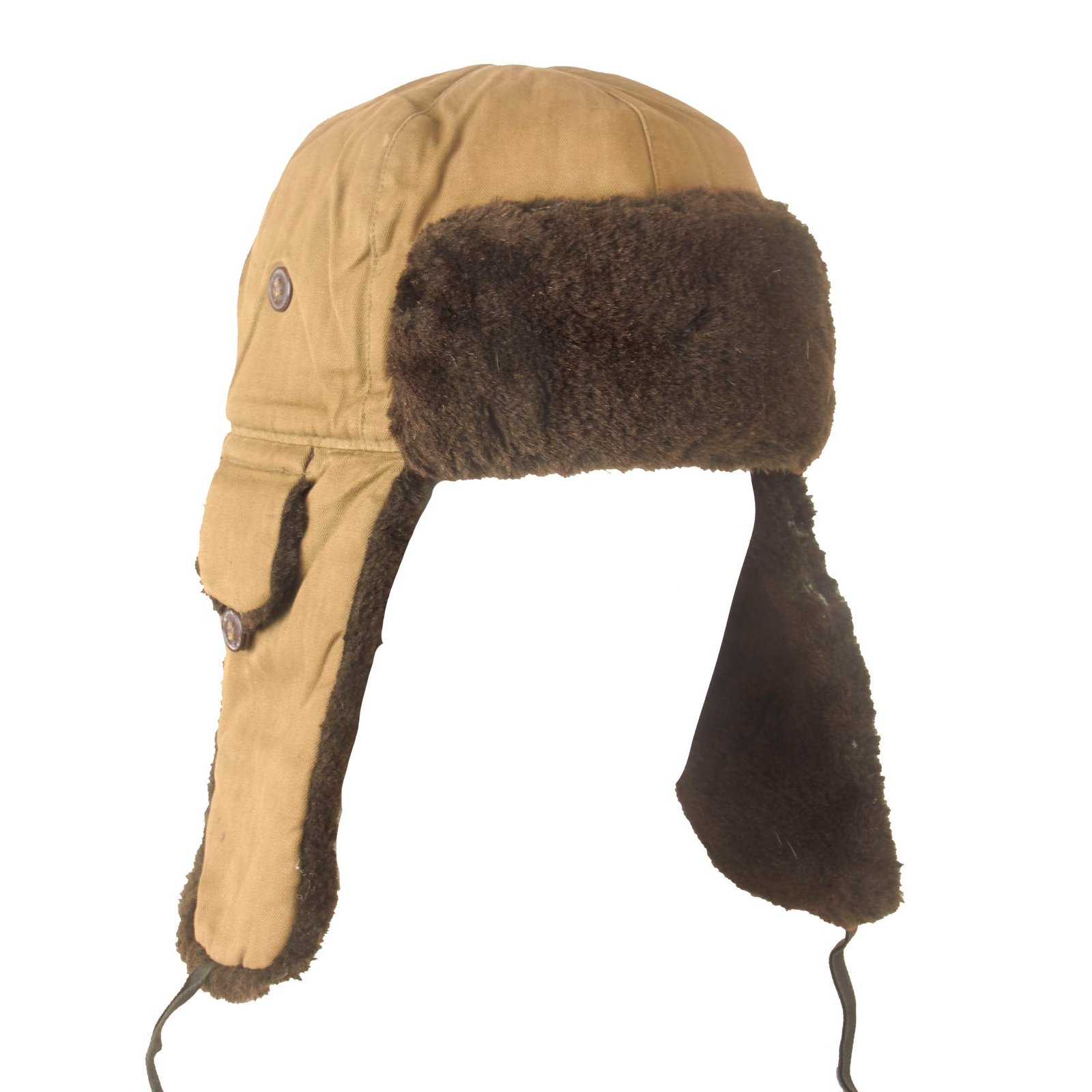 Buy Original U.S. Korean War Chinese People’s Army Winter Ushanka with Stamped Number & Size - USGI Bringback | Original Firearms Antique For Sale