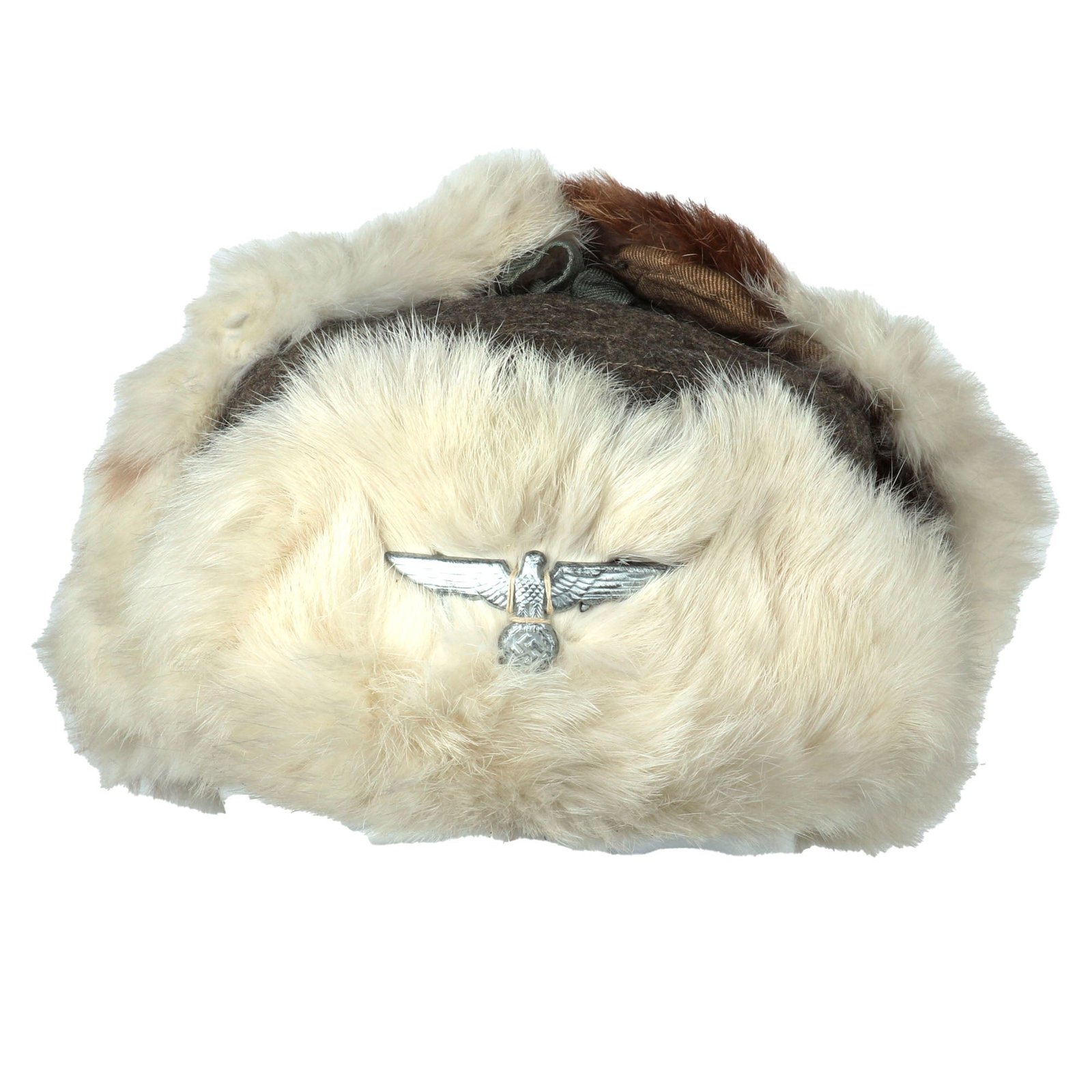Buy Original German WWII Eastern Front Heer Army Rabbit Fur Pelzmütze Winter Hat - Size 55 | Original Firearms Antique For Sale