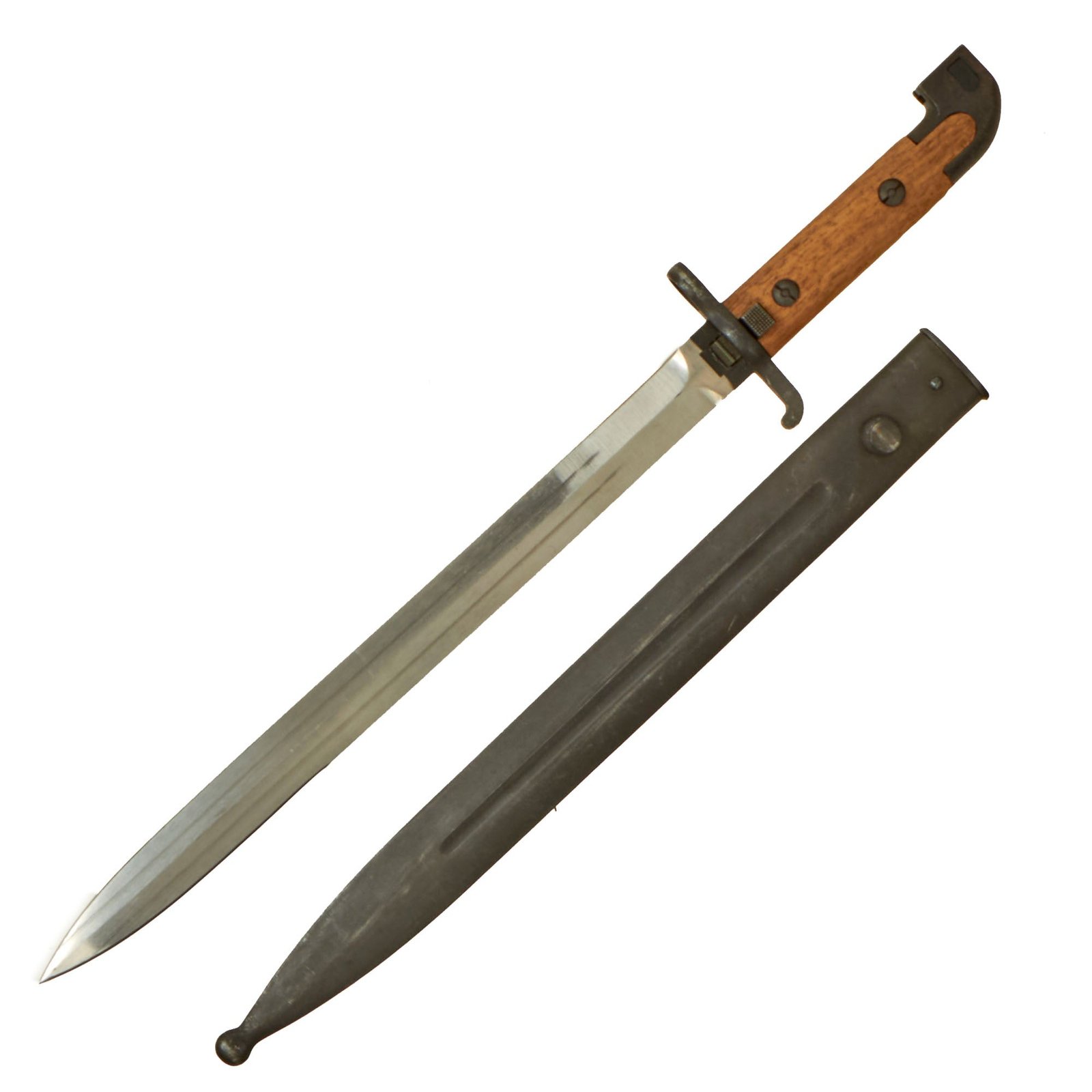 Buy Original Swedish M1914 Bayonet By Eskilstuna For M1894/14 6.5mm Mauser Carbines and M1945 Carl Gustav SMG | Original Firearms Antique For Sale