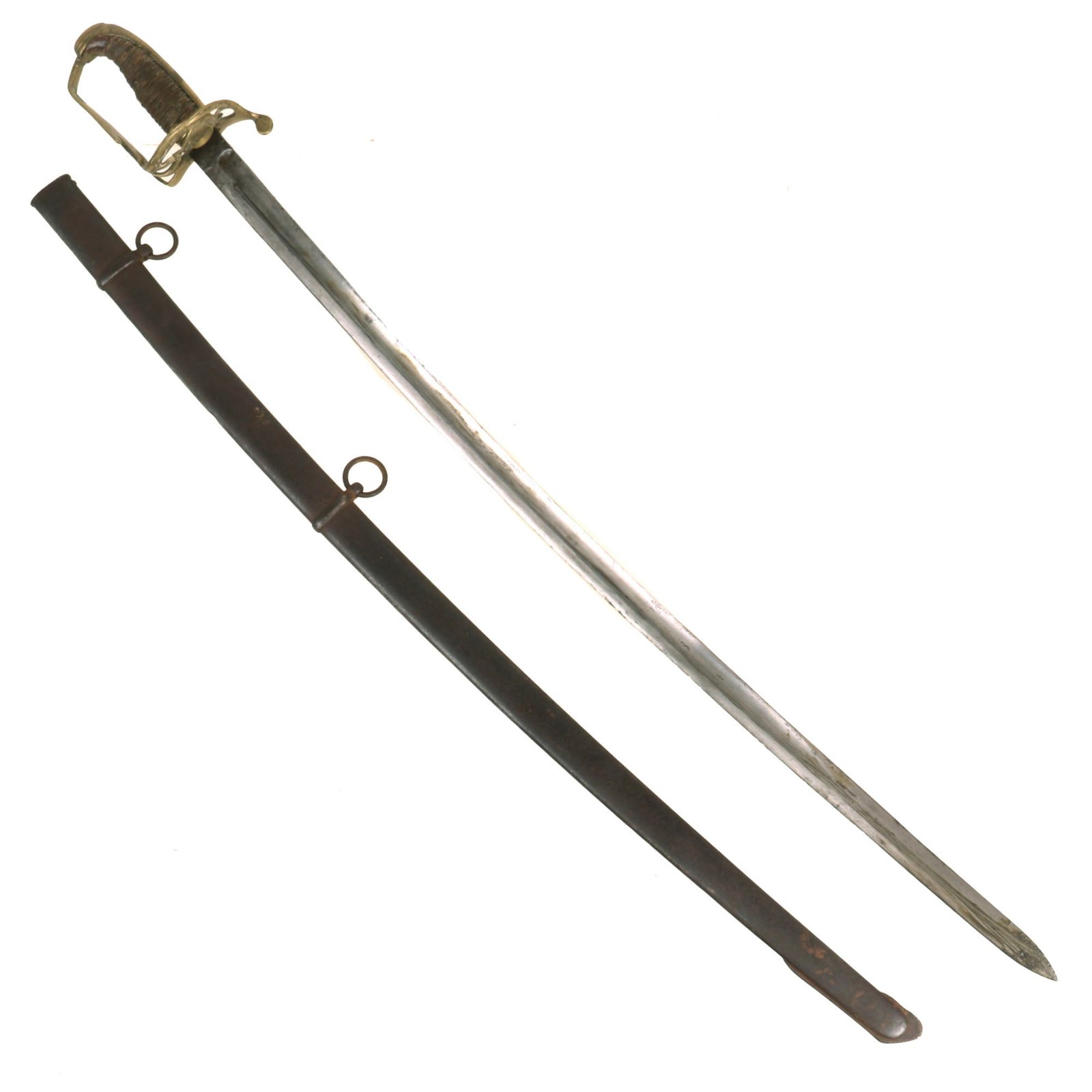 Buy Original Ottoman Crimean War Period Turkish Officer’s Sword with Crescent Moon Symbol on Hilt | Original Firearms Antique For Sale