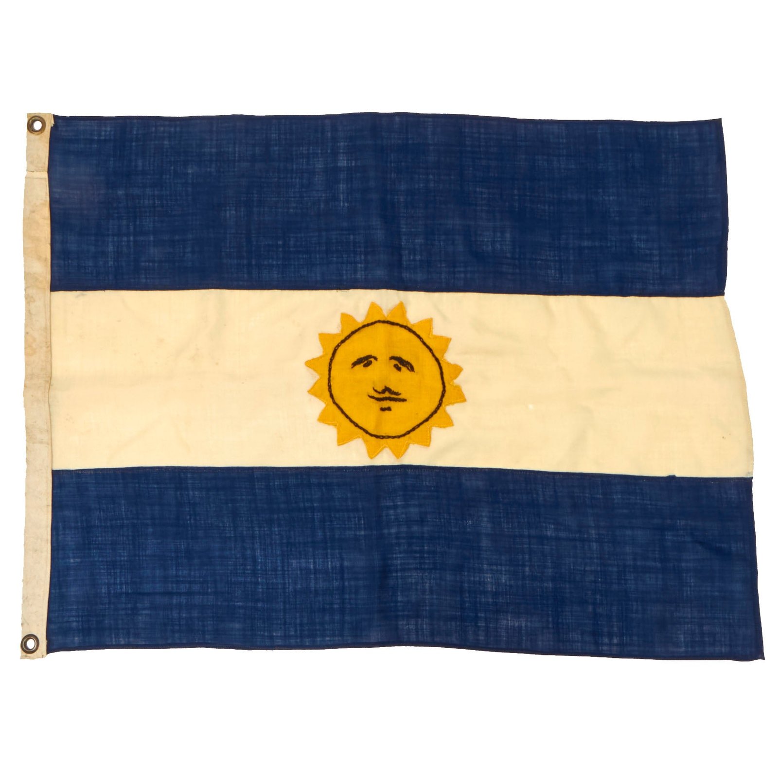 Buy Original Argentina Pre-WWI Era Commemorative 1829-1835 Flag of the Argentine Confederation - 34 ½” x 27” | Original Firearms Antique For Sale