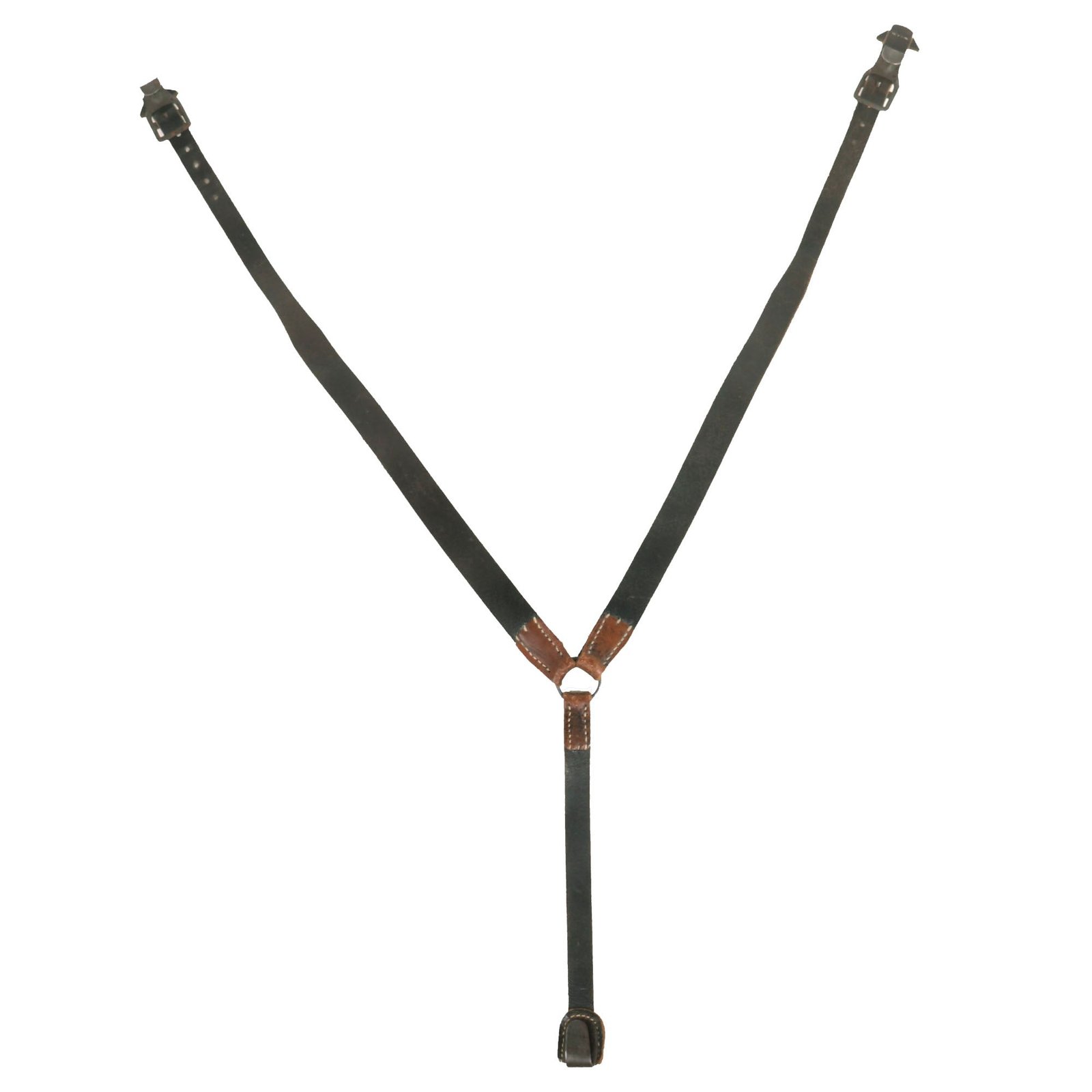 Buy Original German WWII RBNr. Marked Lightweight Mounted Leather Combat Suspender Y Straps - As Used by Paratroopers, Cavalry, Armor Crews & Others | Original Firearms Antique For Sale