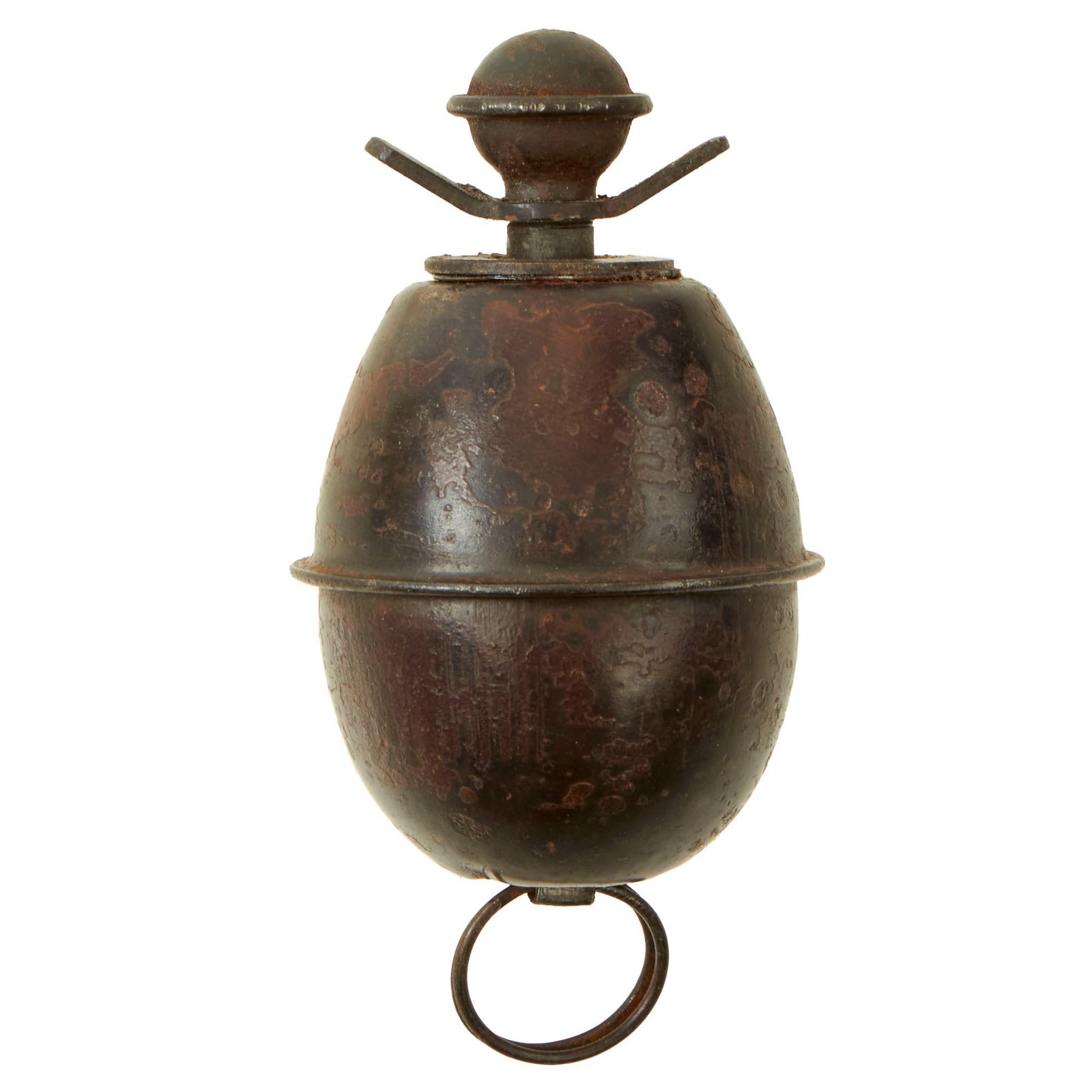 Buy Original German WWII M-39 Egg Hand Grenade With 1944 Dated Fuze - Inert Eierhandgranate | Original Firearms Antique For Sale