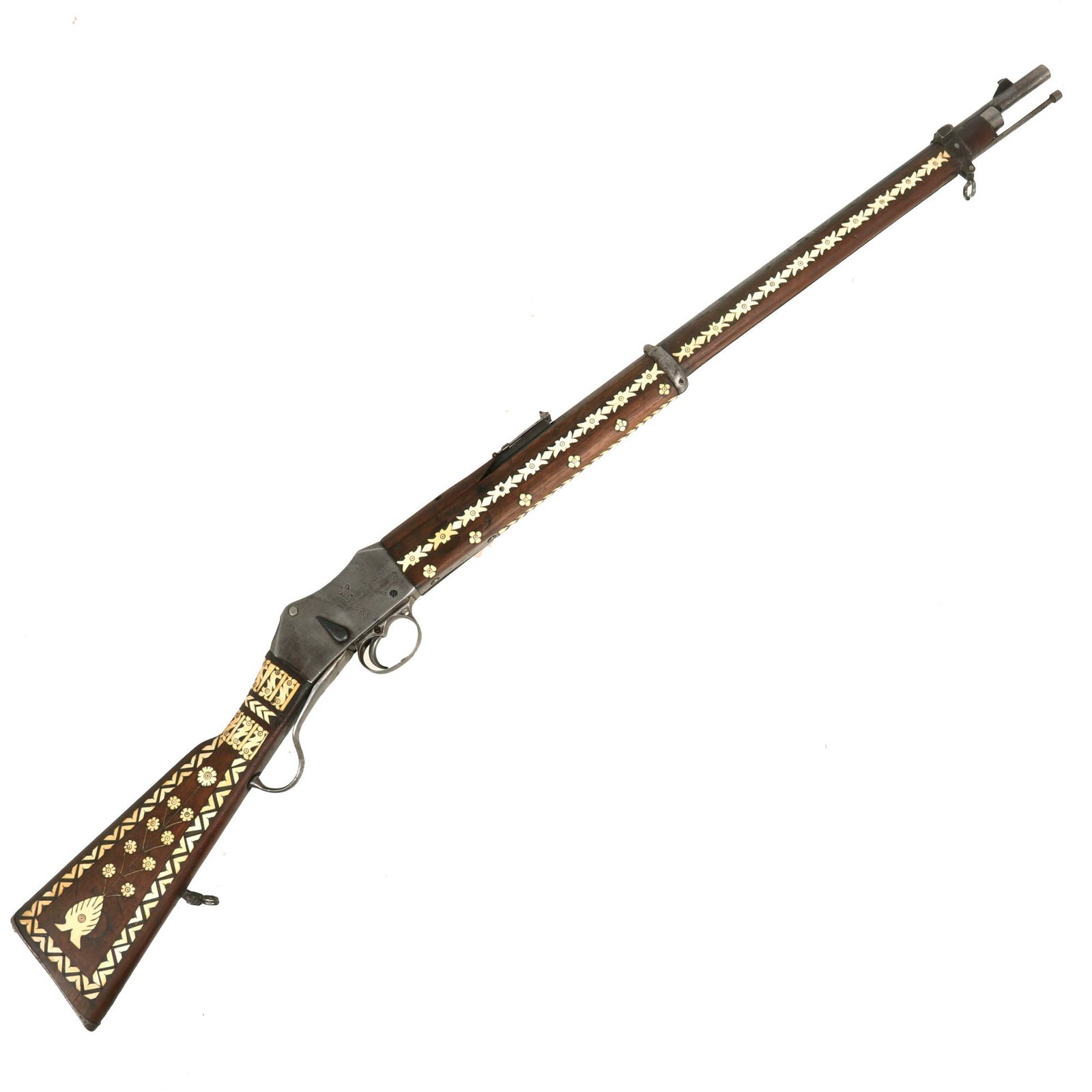 Buy Original British Style “Khyber Pass” Martini-Metford .303 Rifle with Bone Inlaid Stock - Afghanistan USGI Bring Back | Original Firearms Antique For Sale