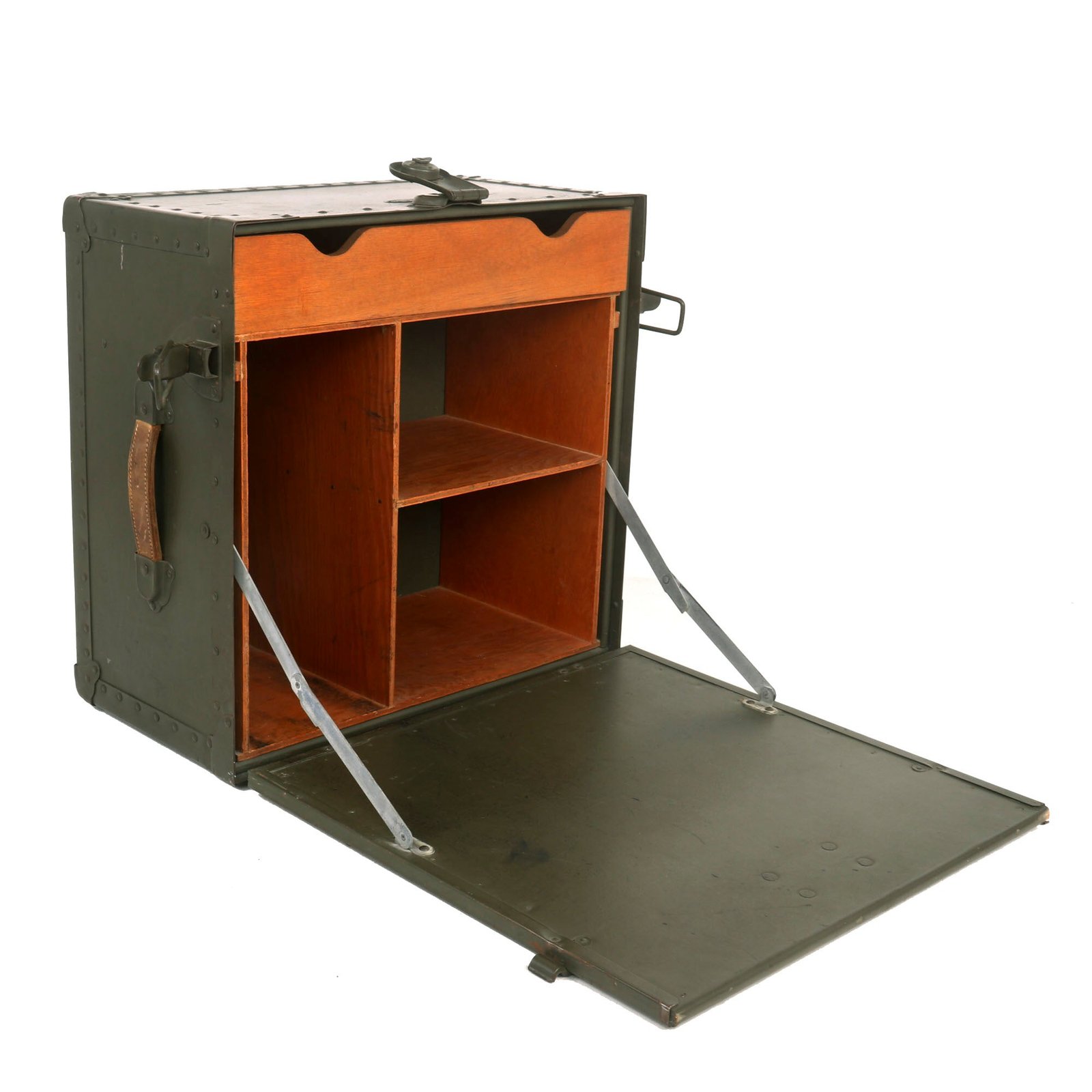 Buy Original U.S. WWII 1944 Dated Army Officer Folding Field Desk by Rice-Stix Dry Goods Company | Original Firearms Antique For Sale
