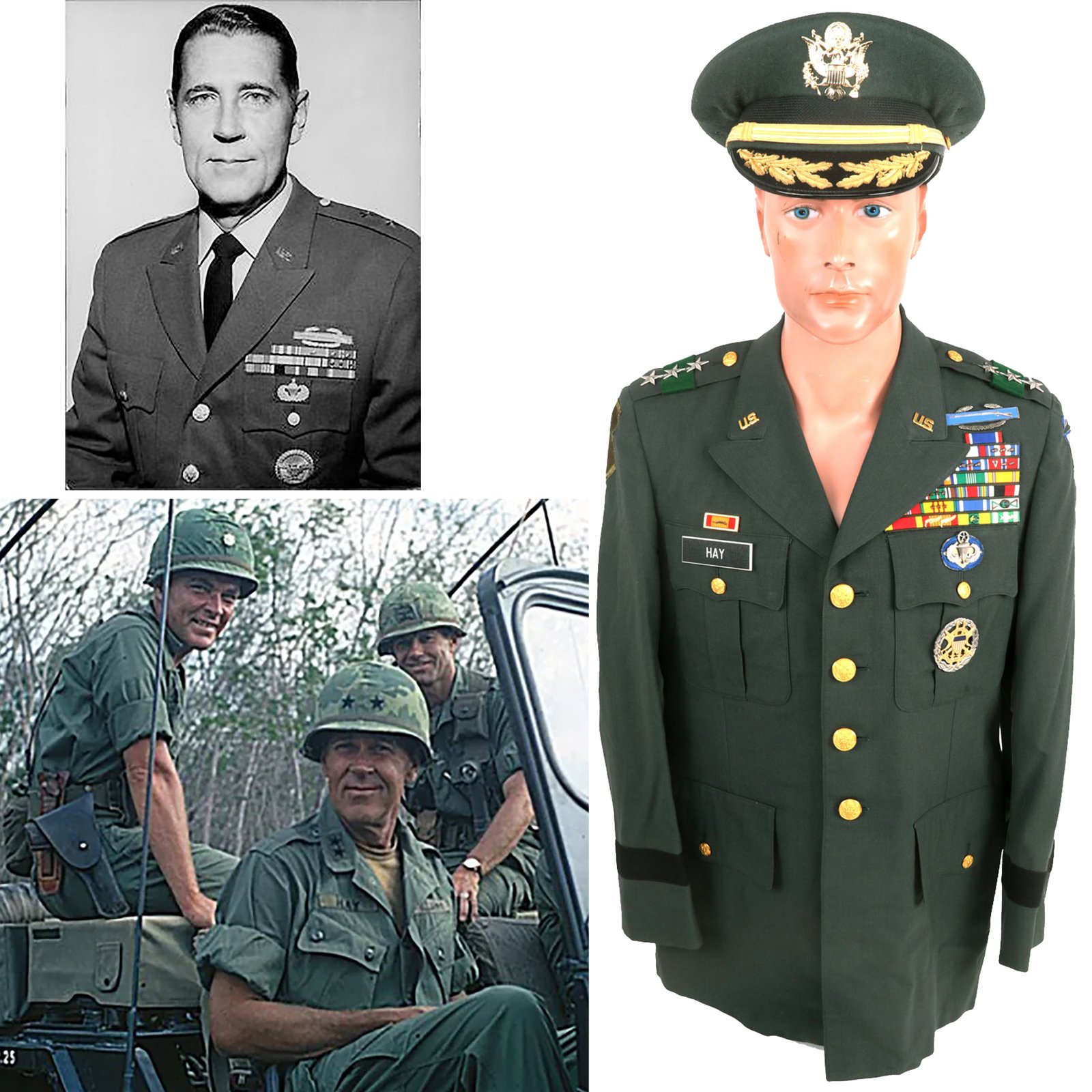 Buy Original U.S. Vietnam War Lieutenant General John Hancock Hay 1st Infantry Division Commander Uniform - Distinguished Service Cross Recipient | Original Firearms Antique For Sale