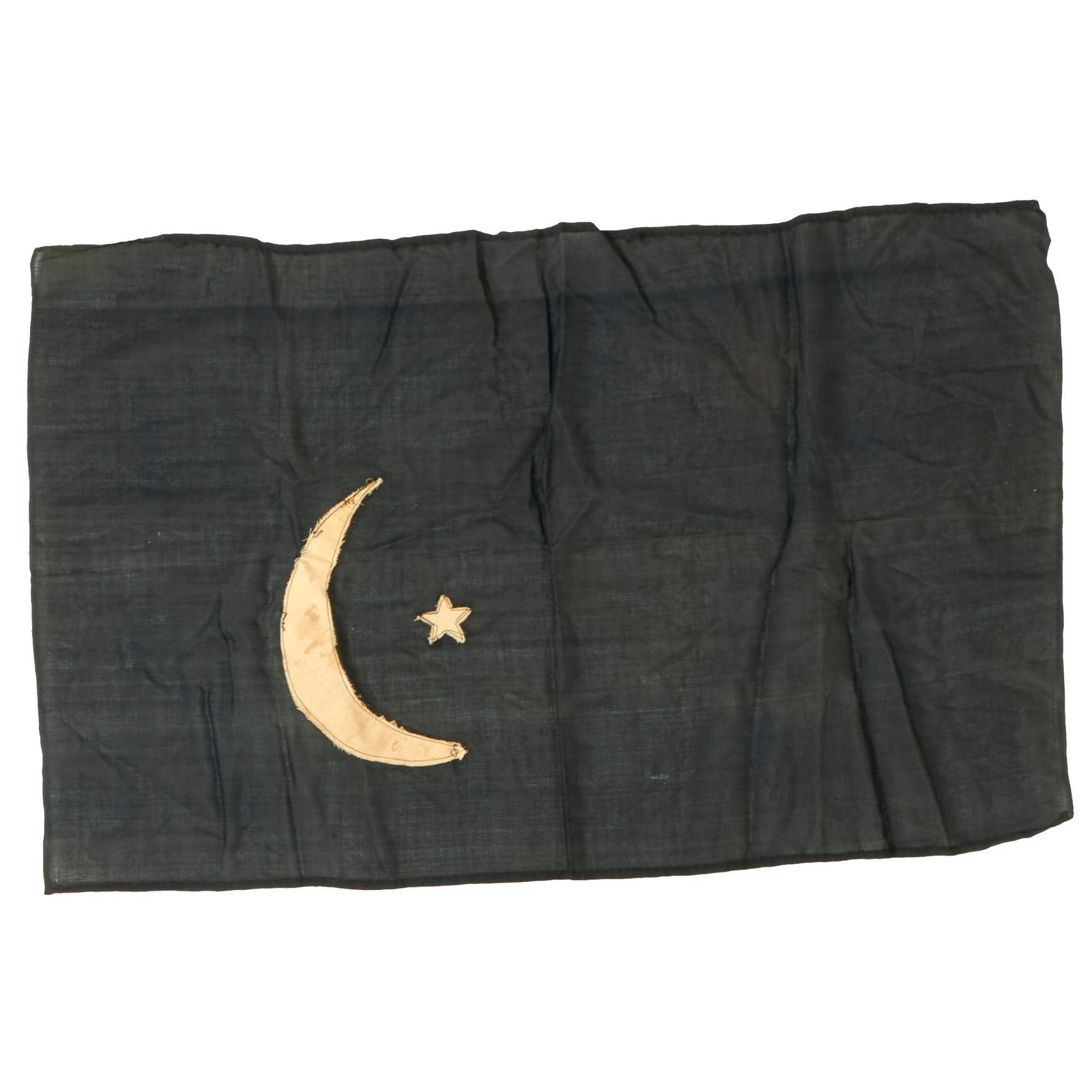 Buy Original Post WWII Era Libya Flag of Emirate of Cyrenaica (1949-1951) - 34” x 20 ½” | Original Firearms Antique For Sale