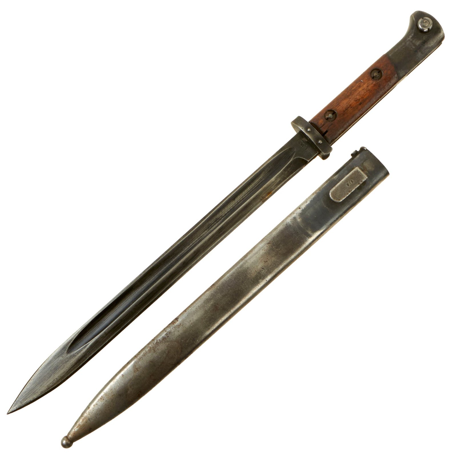 Buy Original Czechoslovakian WWII VZ-24 Mauser Bayonet with Scabbard | Original Firearms Antique For Sale