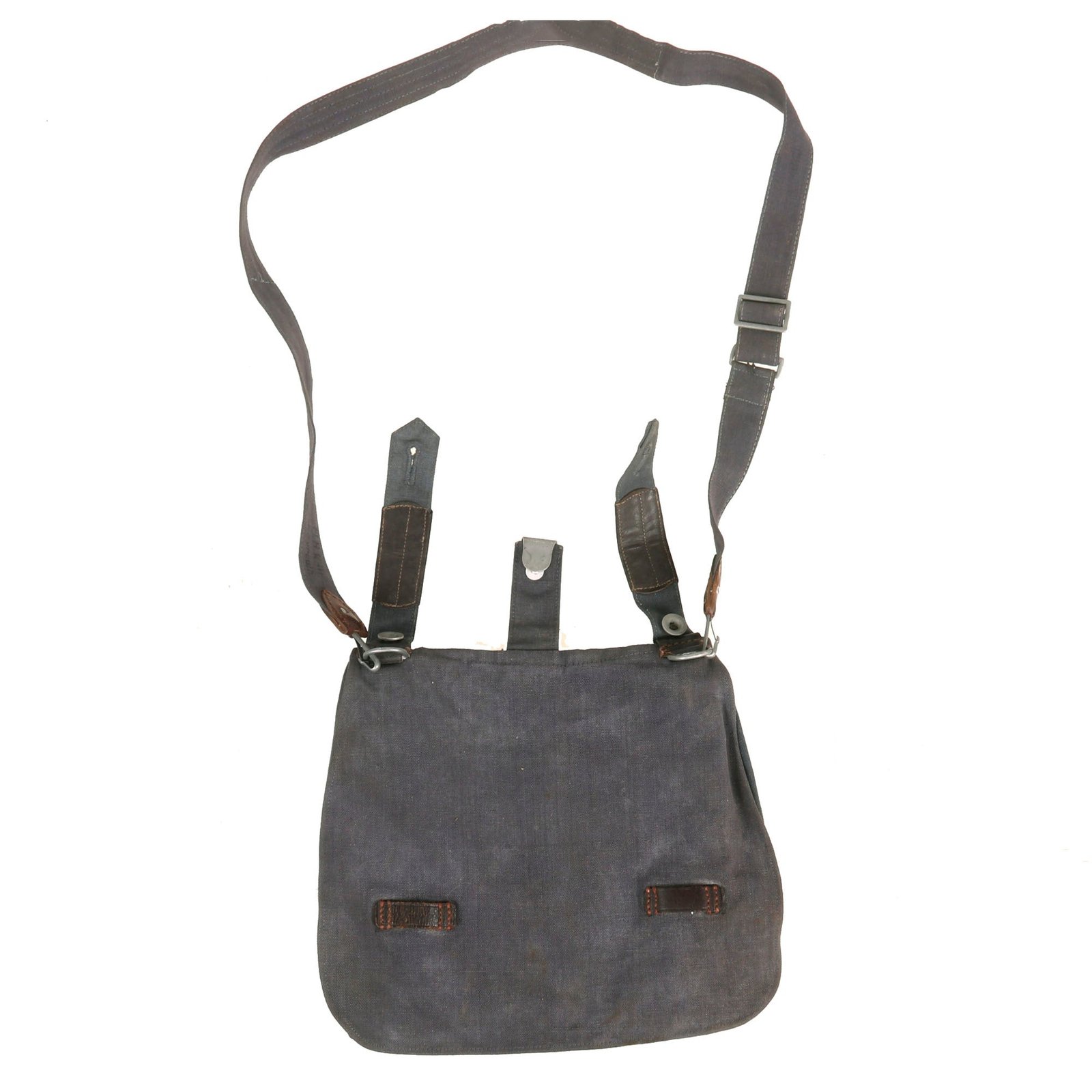 Buy Original German WWII Named Luftwaffe Blue M31 Breadbag with Shoulder Strap - Regiment and LBA Marked - Dated 1938 | Original Firearms Antique For Sale