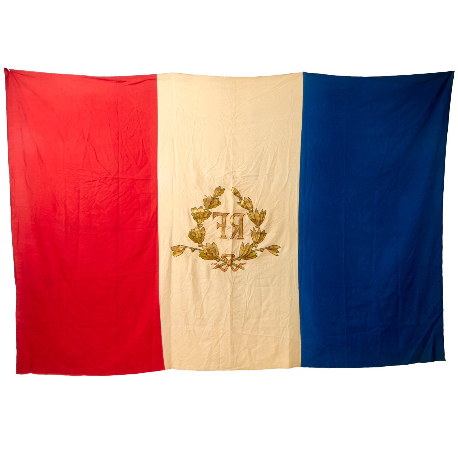 Buy Original French Third Republic Late 19th Century to Early WWI Era Silk  Tricolor National - 94” x 64” | Original Firearms Antique For Sale