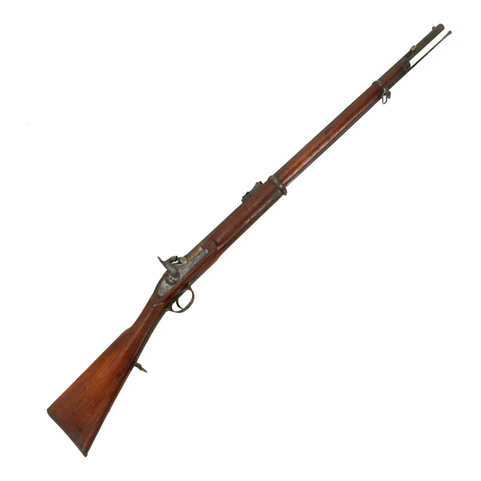 Buy Original U.S. Civil War Era British Pattern P-1860 Enfield 2 Band Short Rifle Marked Robert Adams - Marked Tower 1864 | Original Firearms Antique For Sale