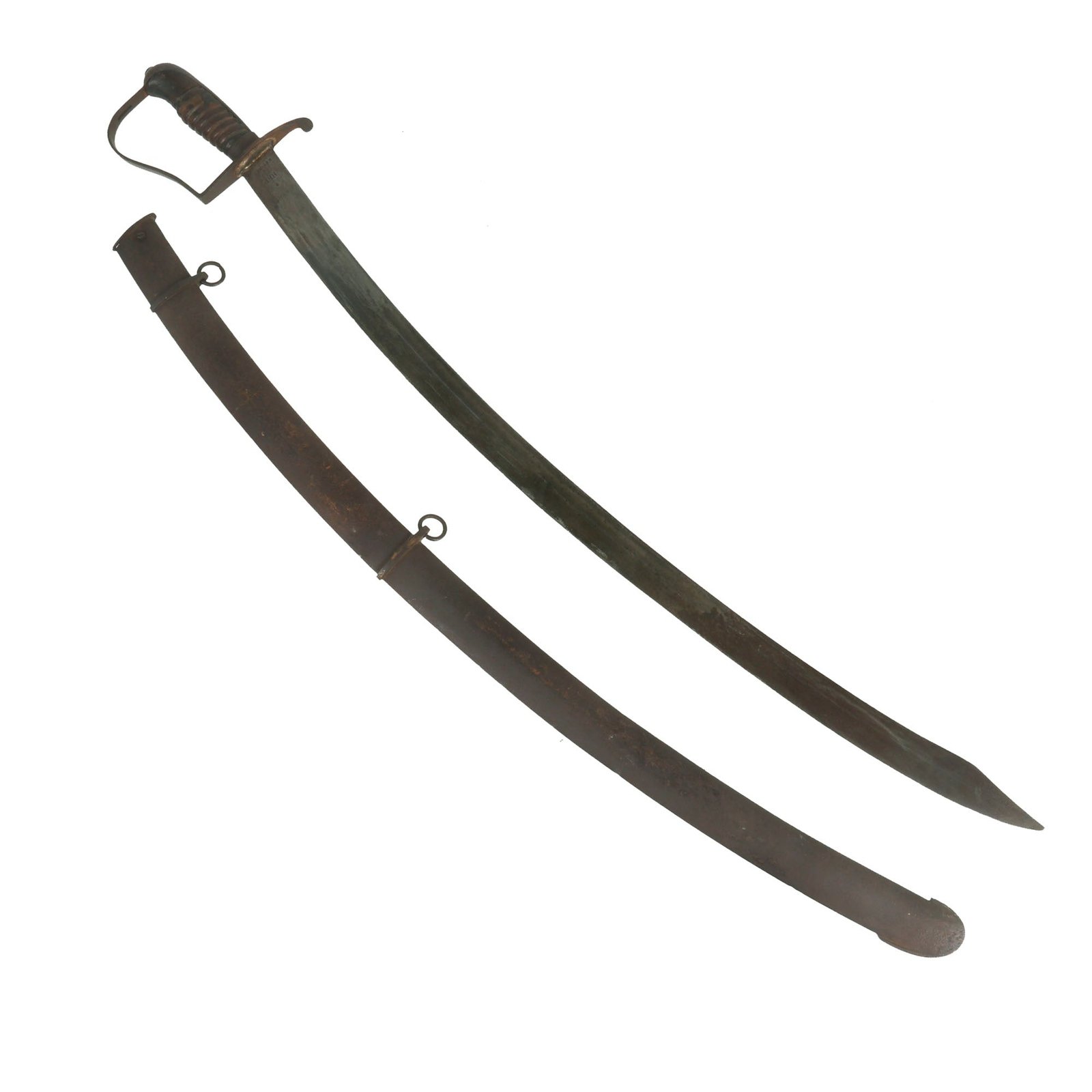 Buy Original U.S. War of 1812 Era Contract Model 1812 Cavalry Saber by Nathan Starr with Scabbard | Original Firearms Antique For Sale