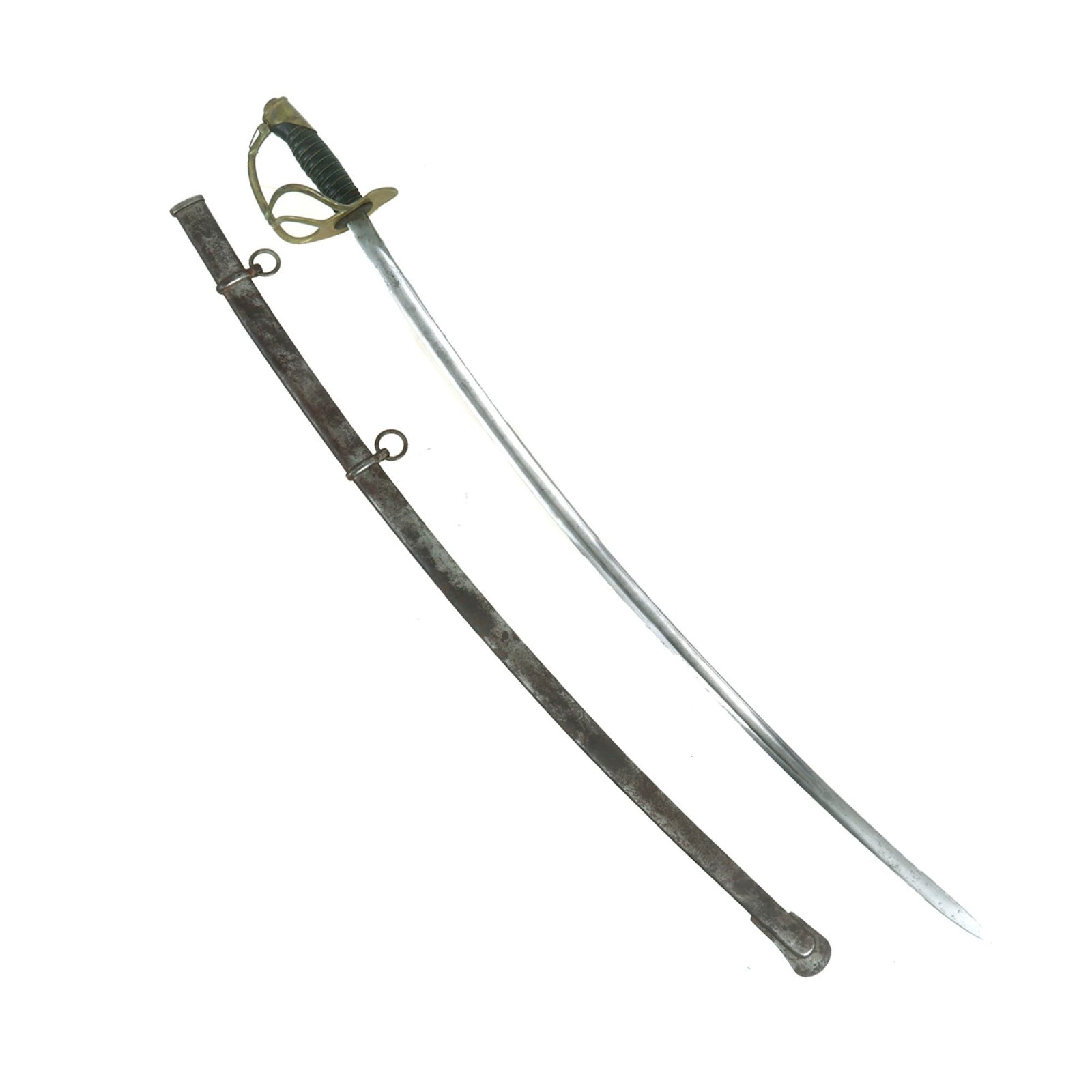 Buy Original U.S. Indian Wars Era M-1872 Light Cavalry Saber with Scabbard | Original Firearms Antique For Sale