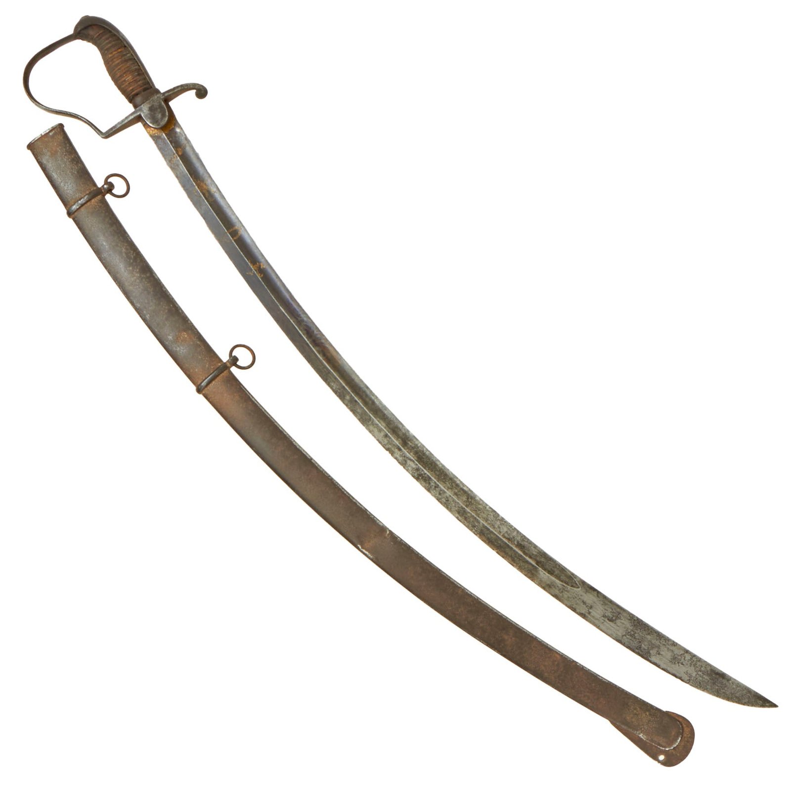 Buy Original U.S. Mexican-American War Era Etched Artillery Officer's Saber with Scabbard | Original Firearms Antique For Sale