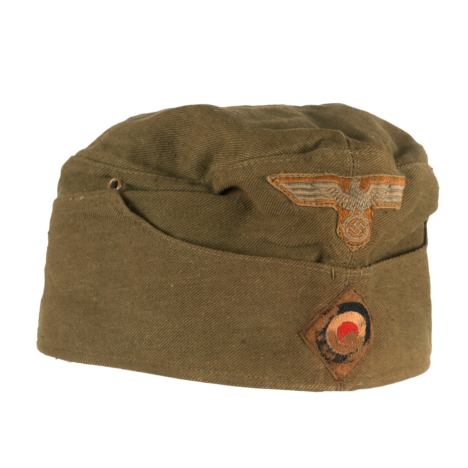 Buy Original German WWII DAK Afrikakorps EM-NCO M38 Overseas Cap by Hans Brandt in size 59cm - dated 1942 | Original Firearms Antique For Sale