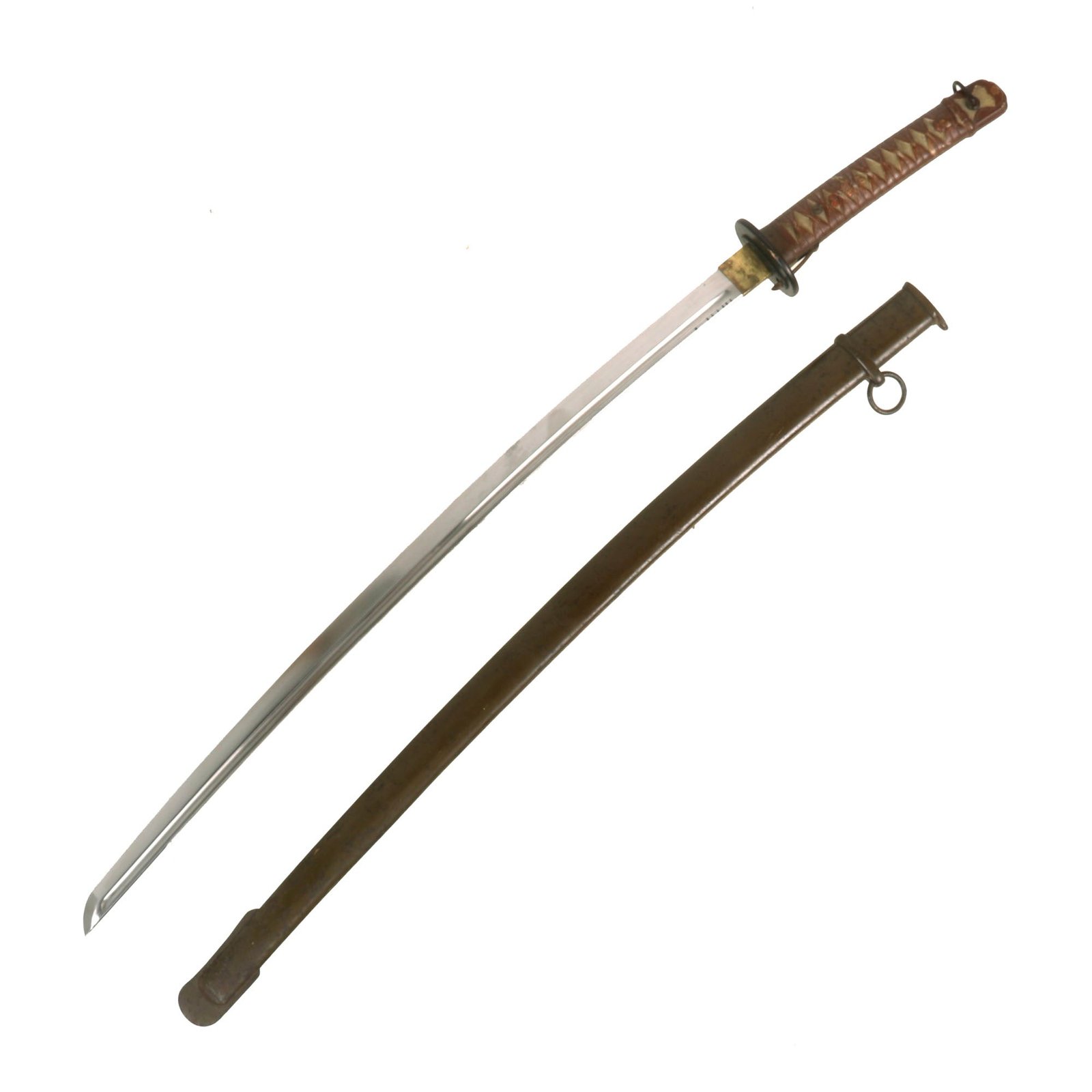 Buy Original WWII Japanese Army Type 95 NCO Aluminum Handle Katana Sword with Excellent Blade - Matched Serial 151771 | Original Firearms Antique For Sale